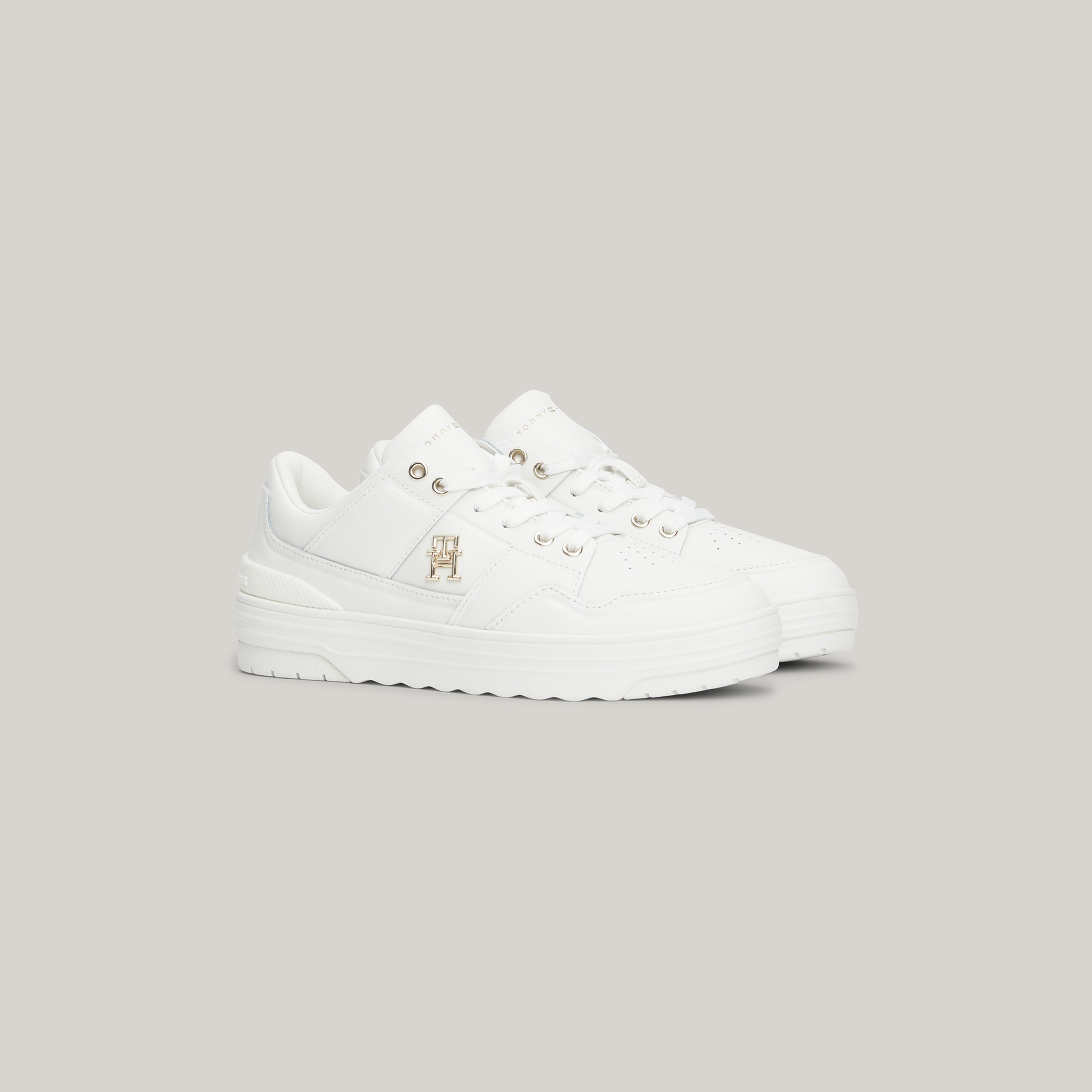 Tommy Hilfiger Basket Kadın Beyaz Sneaker