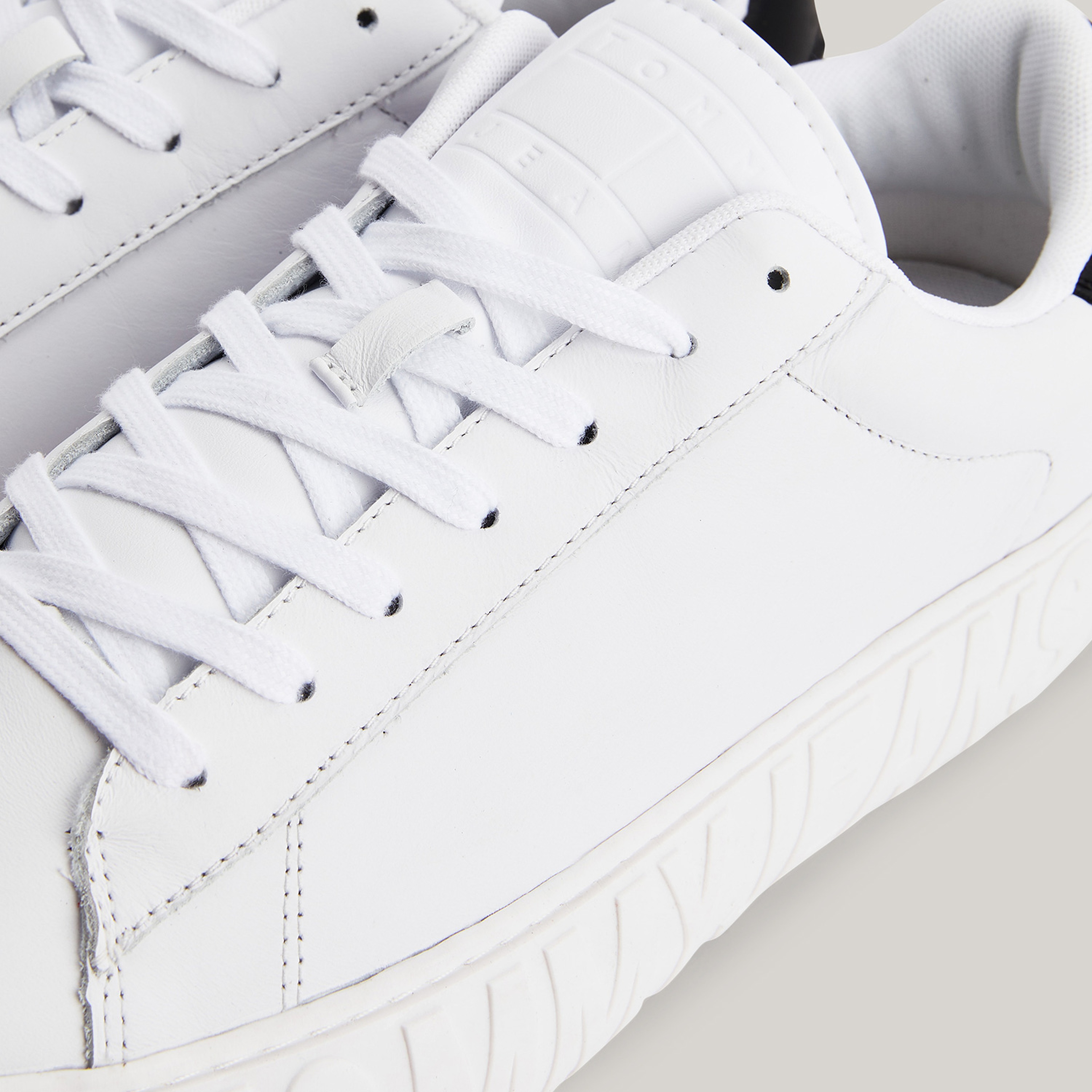 Tommy Jeans Leaer Outsole Erkek Beyaz Spor Ayakkabı