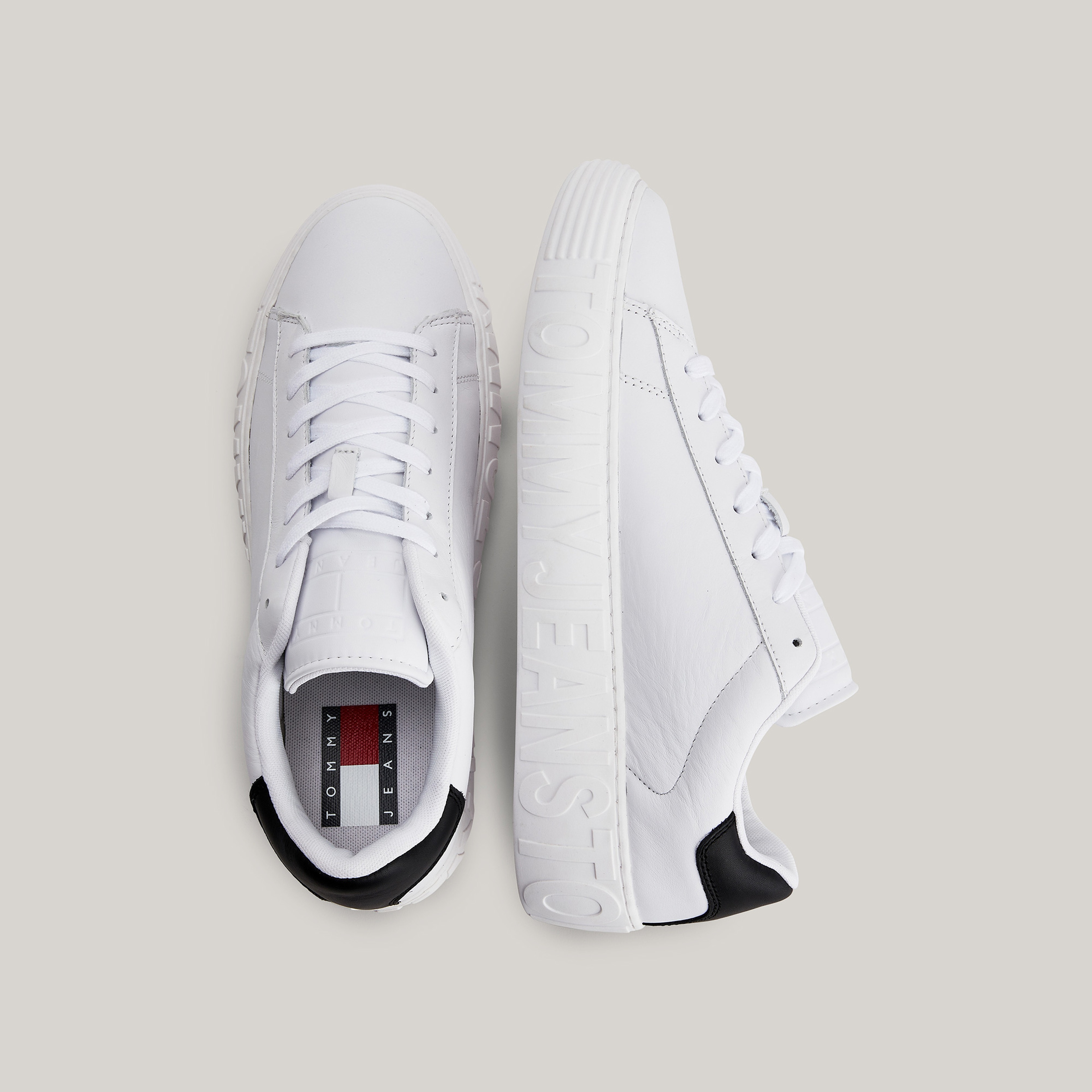 Tommy Jeans Leaer Outsole Erkek Beyaz Spor Ayakkabı