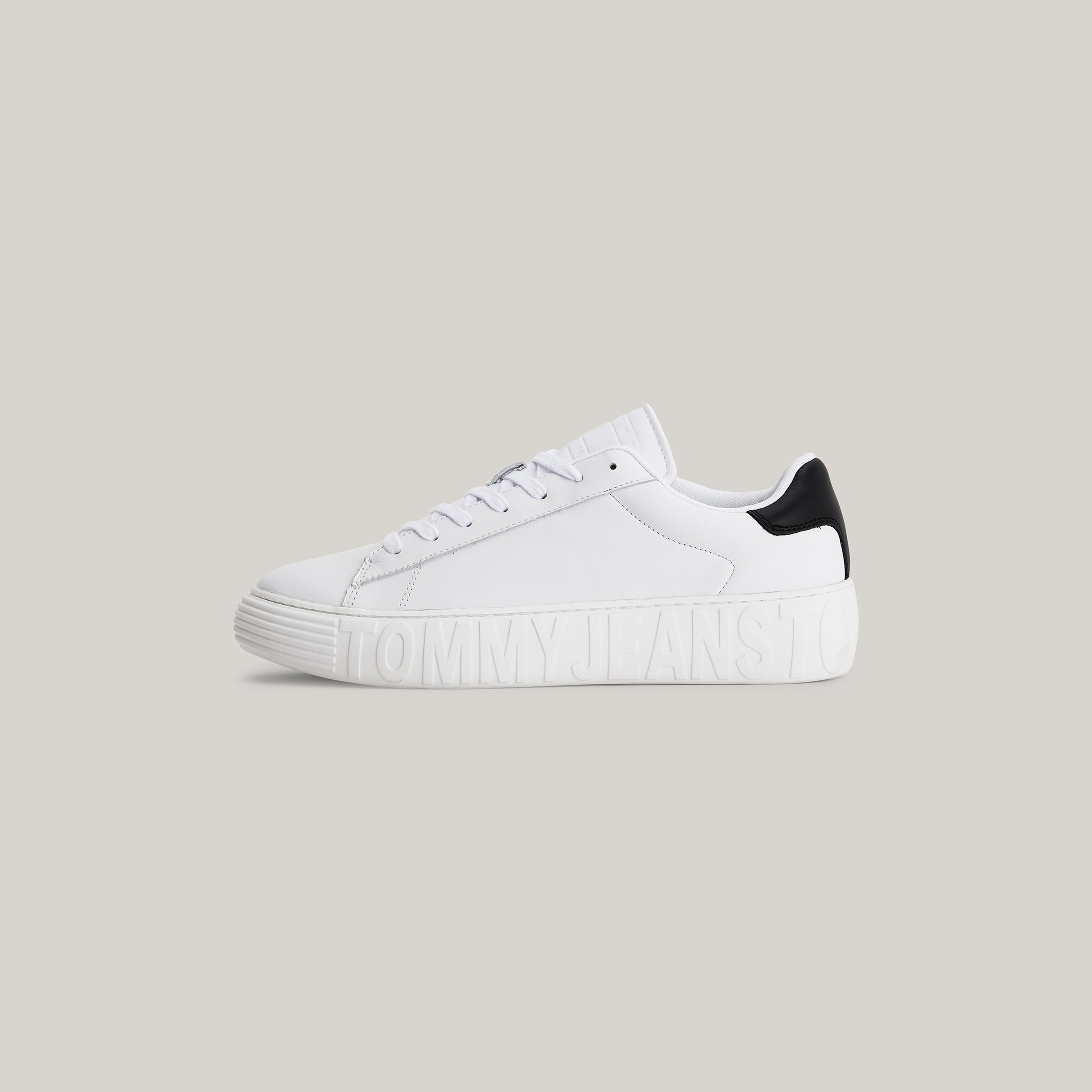 Tommy Jeans Leaer Outsole Erkek Beyaz Spor Ayakkabı