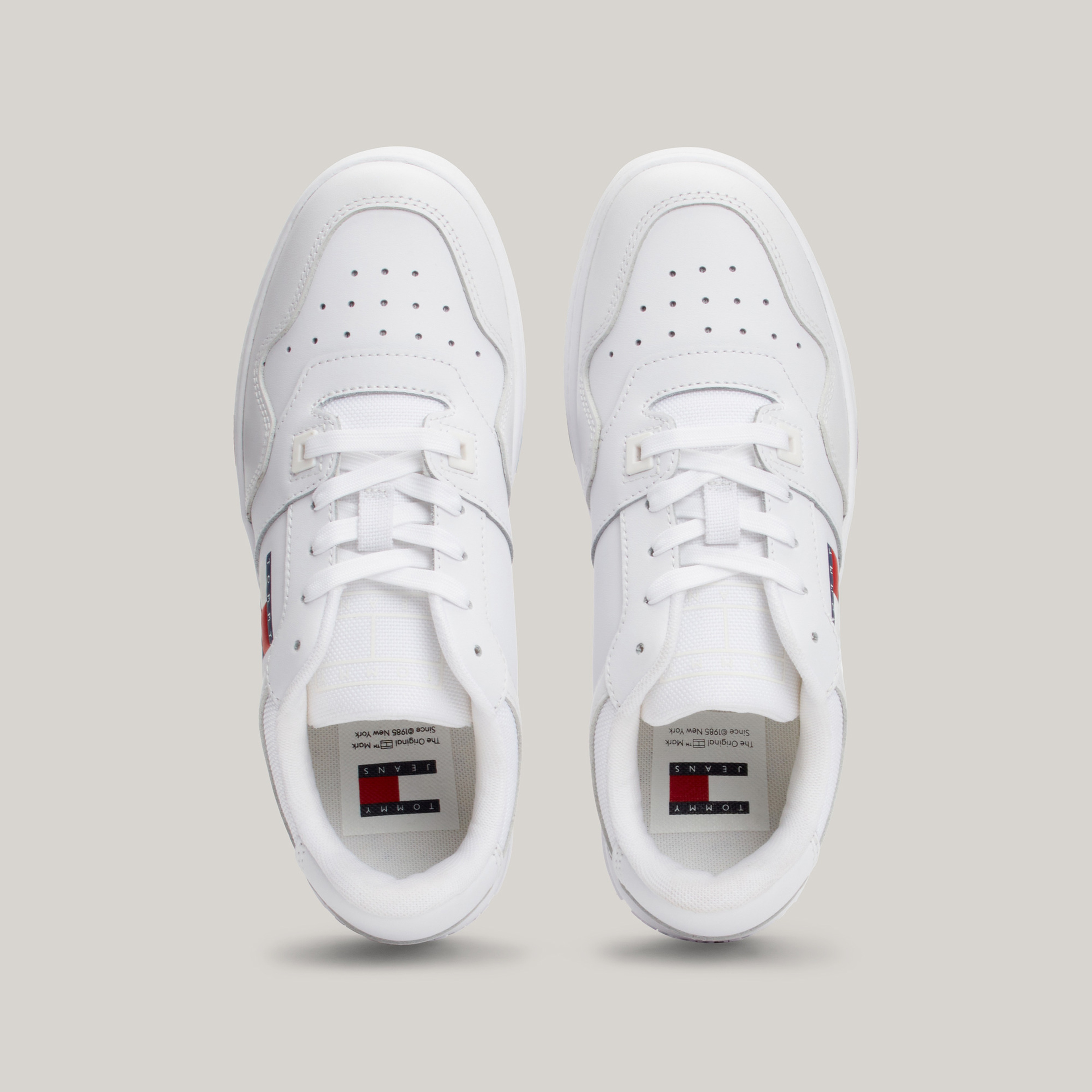 Tommy Jeans Retro Basket Ess Kadın Beyaz Sneaker