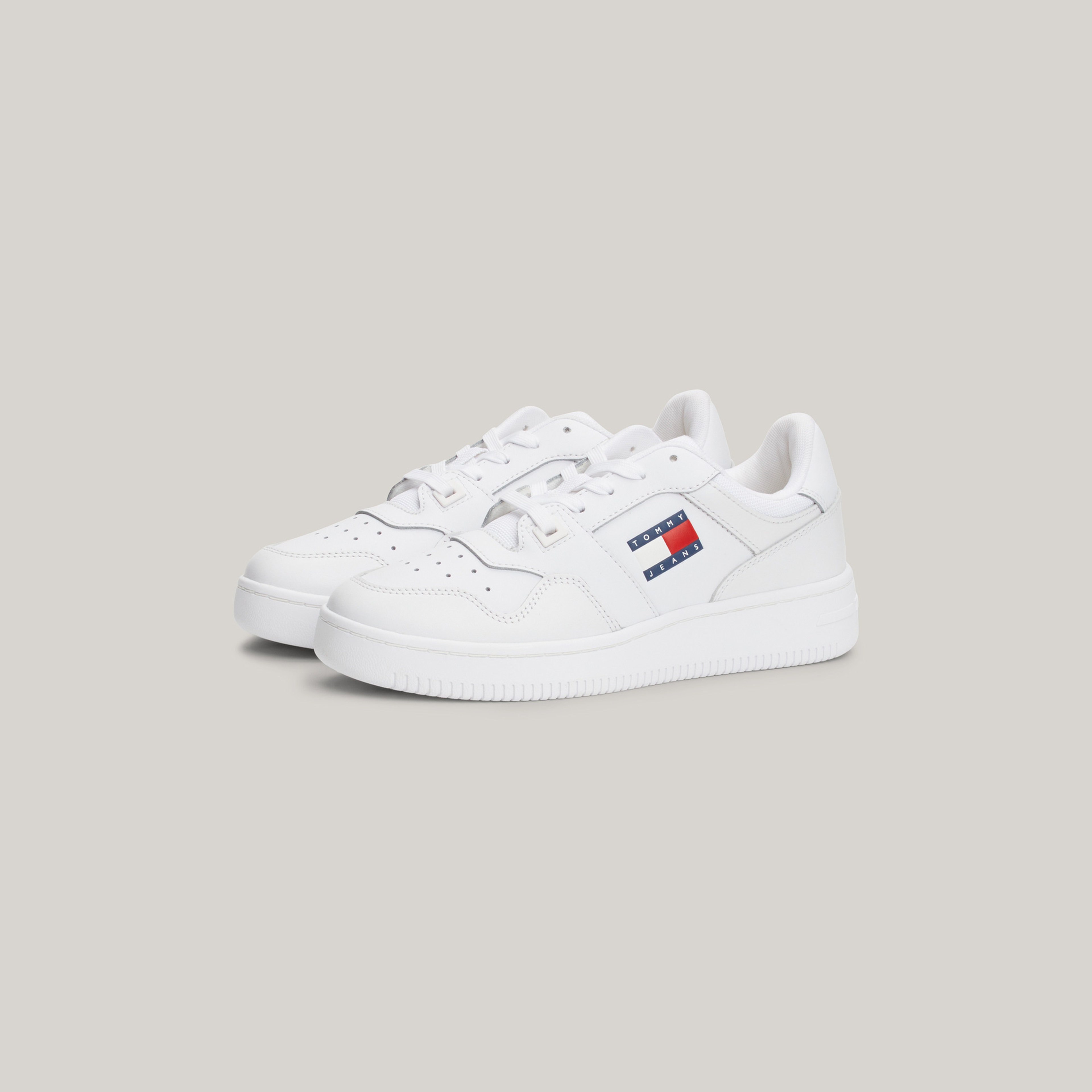 Tommy Jeans Retro Basket Ess Kadın Beyaz Sneaker