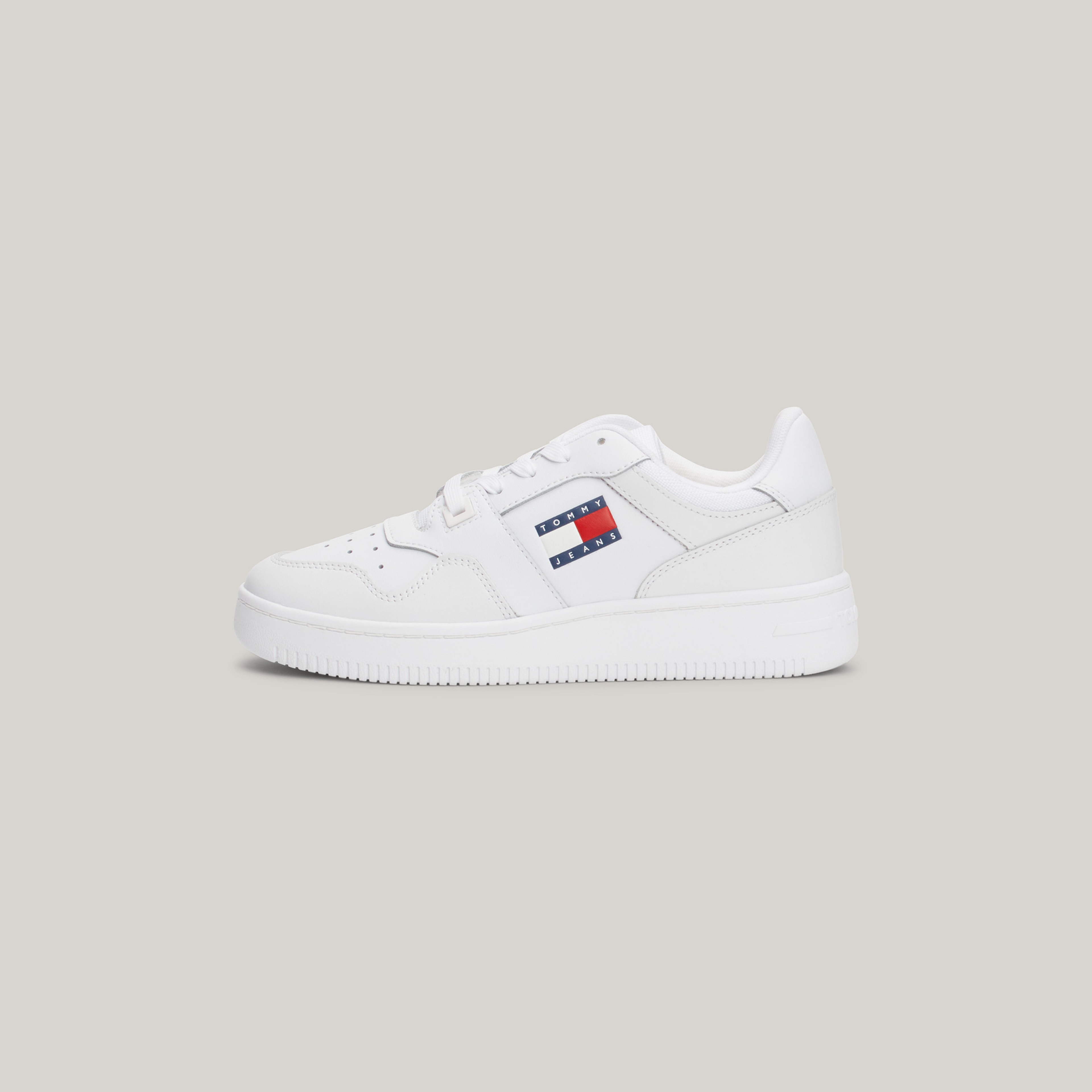 Tommy Jeans Retro Basket Ess Kadın Beyaz Sneaker
