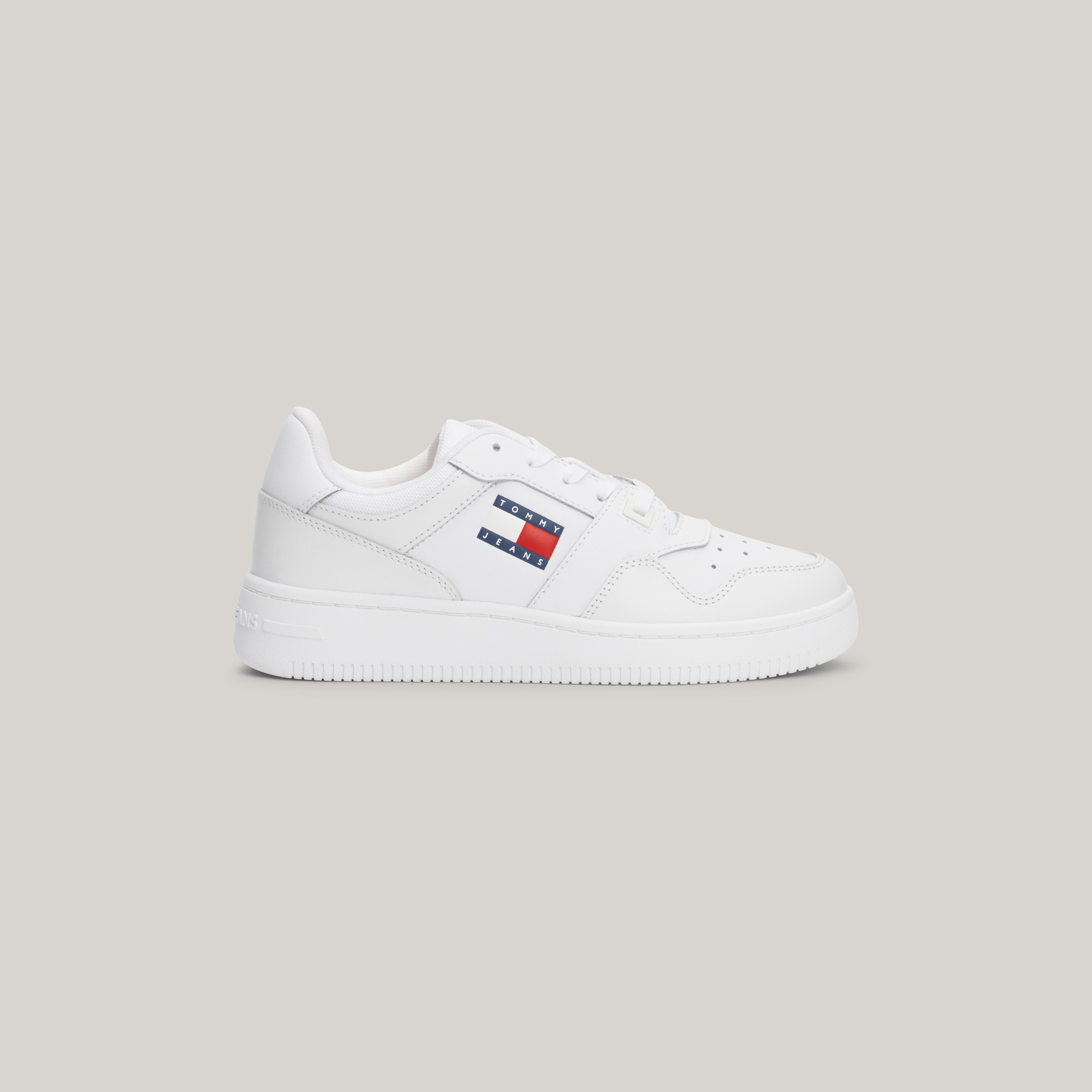 Tommy Jeans Retro Basket Ess Kadın Beyaz Sneaker