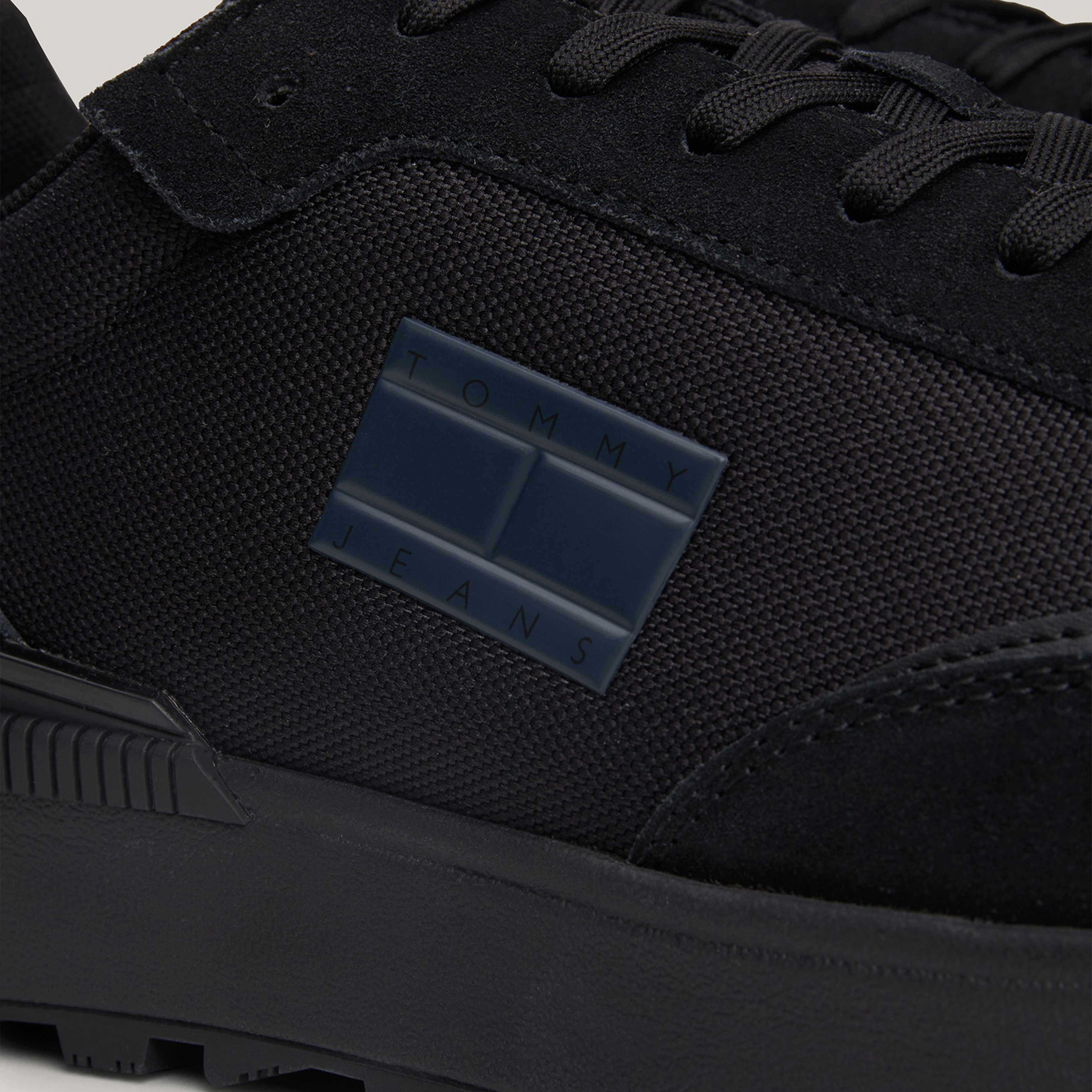 Tommy Jeans Technical Runner Erkek Siyah Spor Ayakkabı