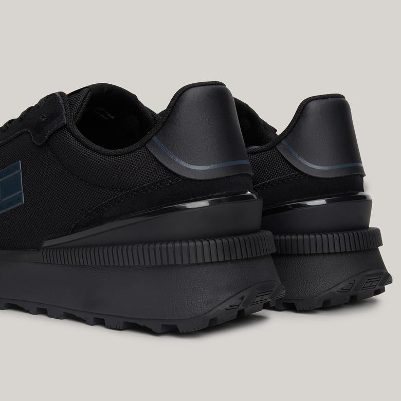 Tommy Jeans Technical Runner Erkek Siyah Spor Ayakkabı