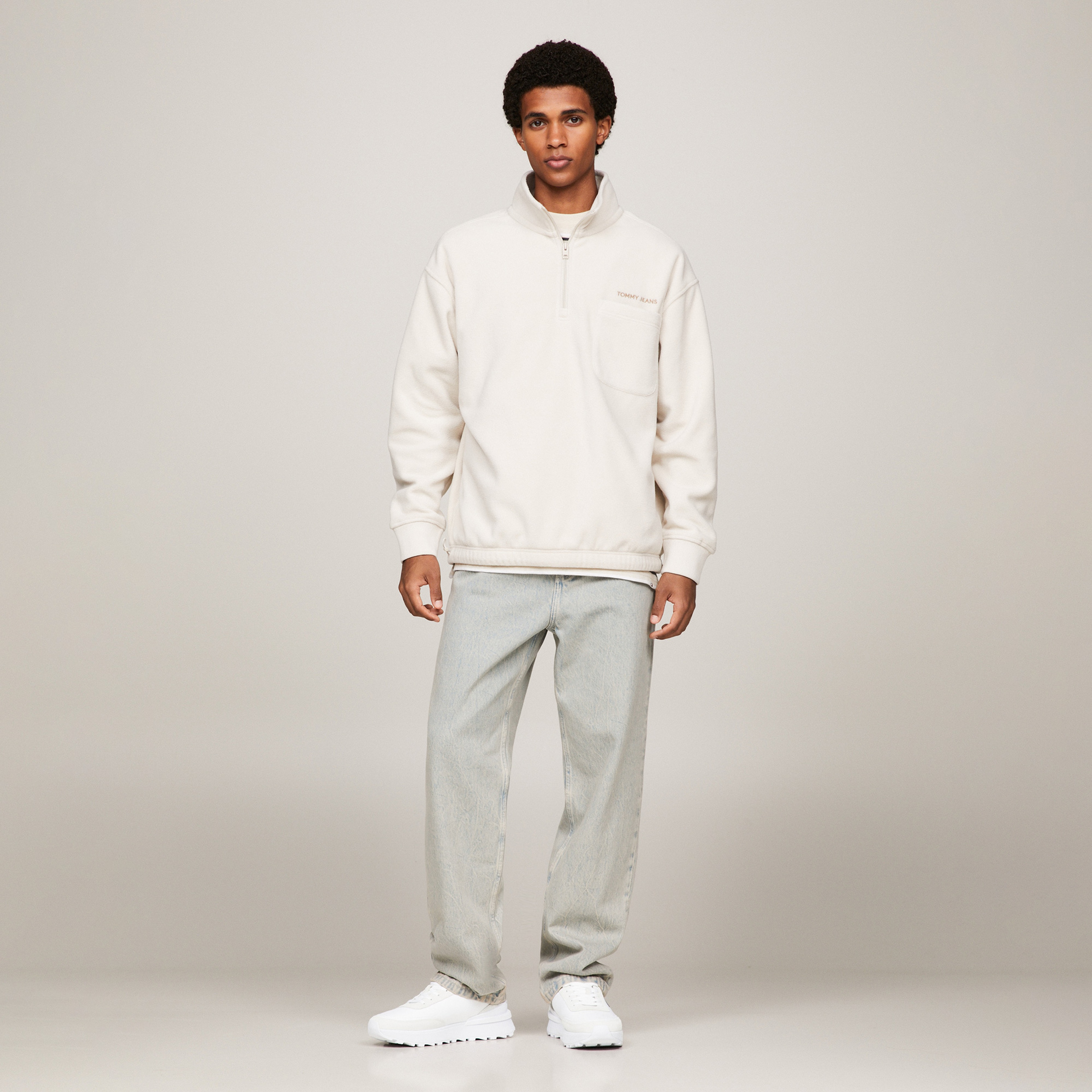 Tommy Jeans Technical Runner Erkek Beyaz Sneaker