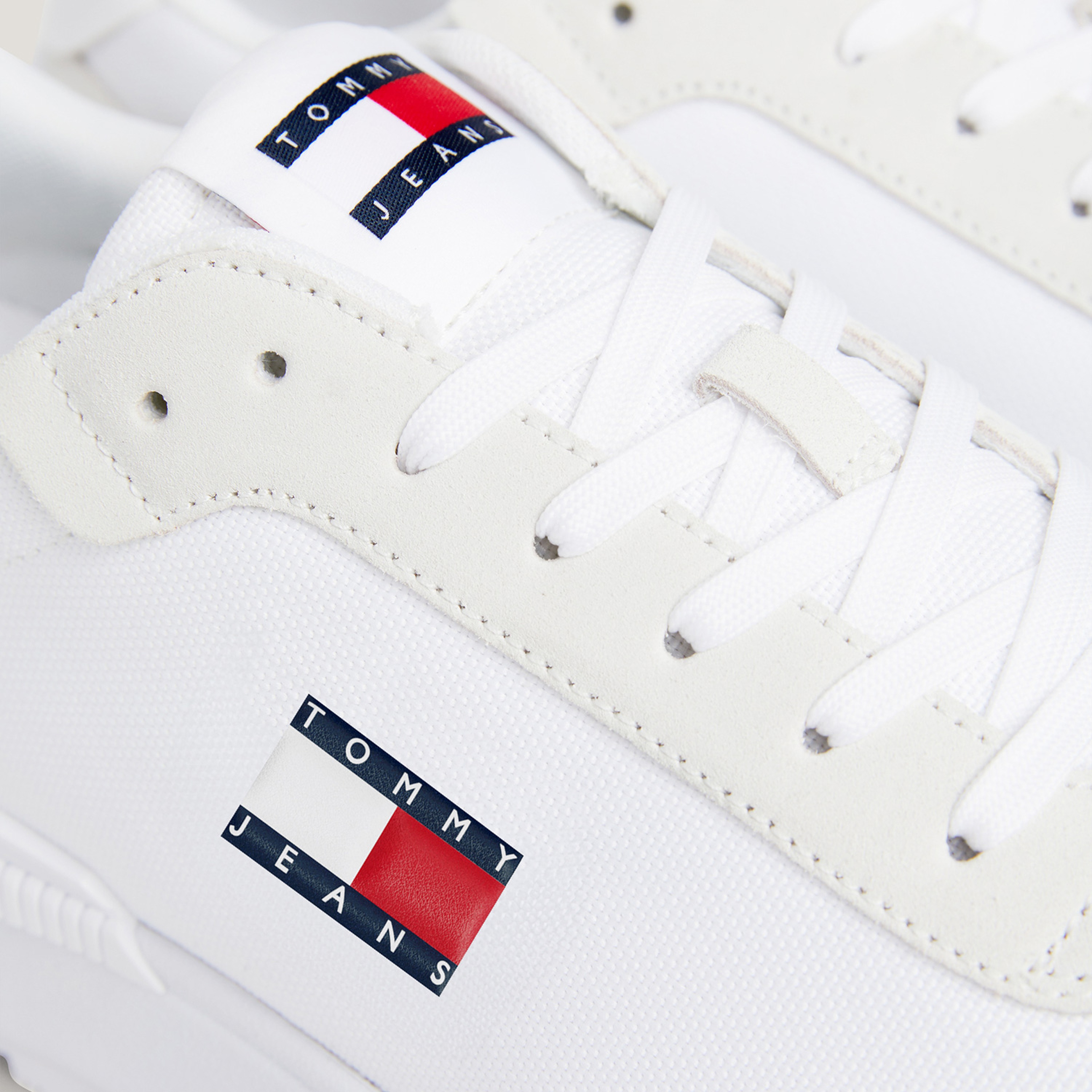 Tommy Jeans Technical Runner Erkek Beyaz Sneaker