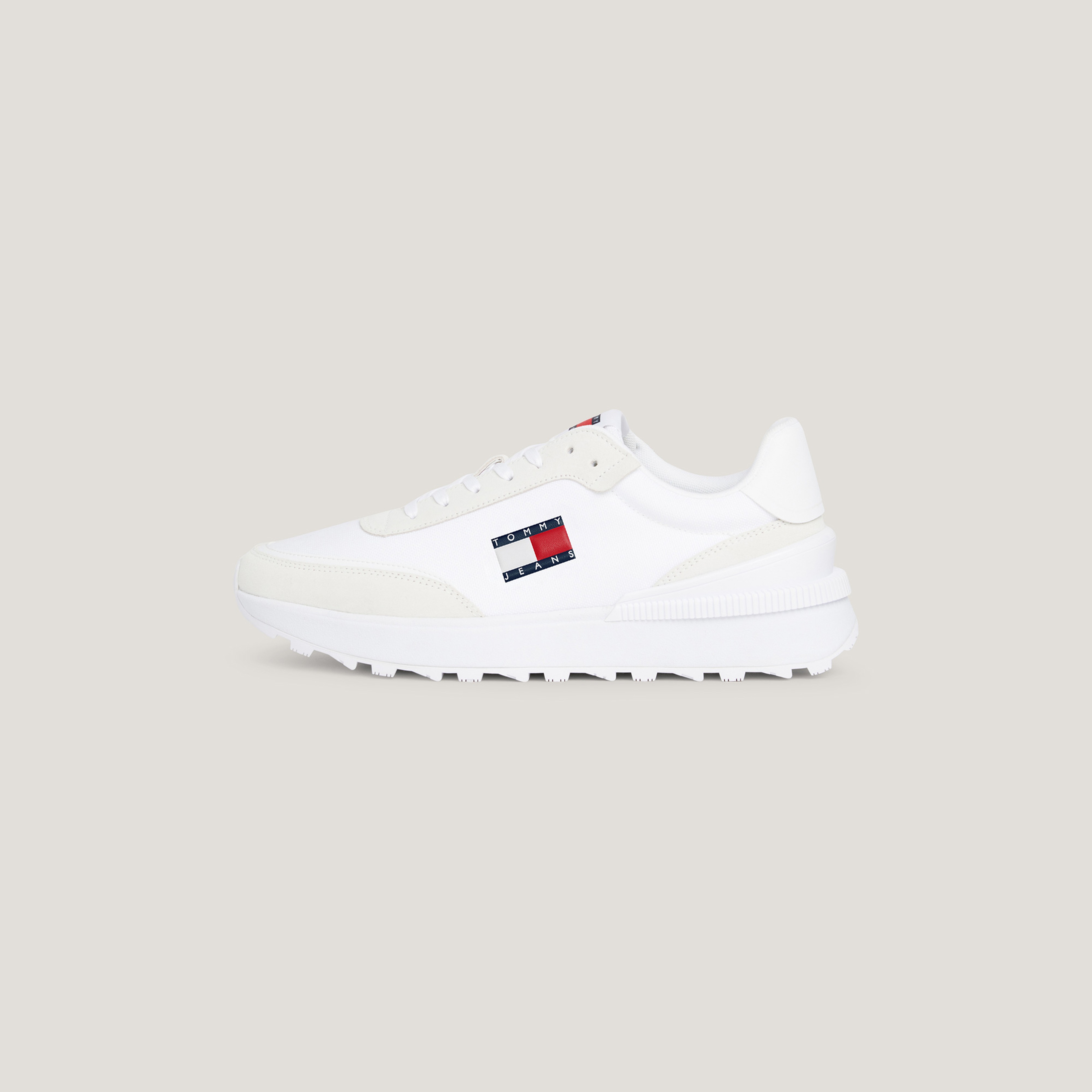 Tommy Jeans Technical Runner Erkek Beyaz Sneaker
