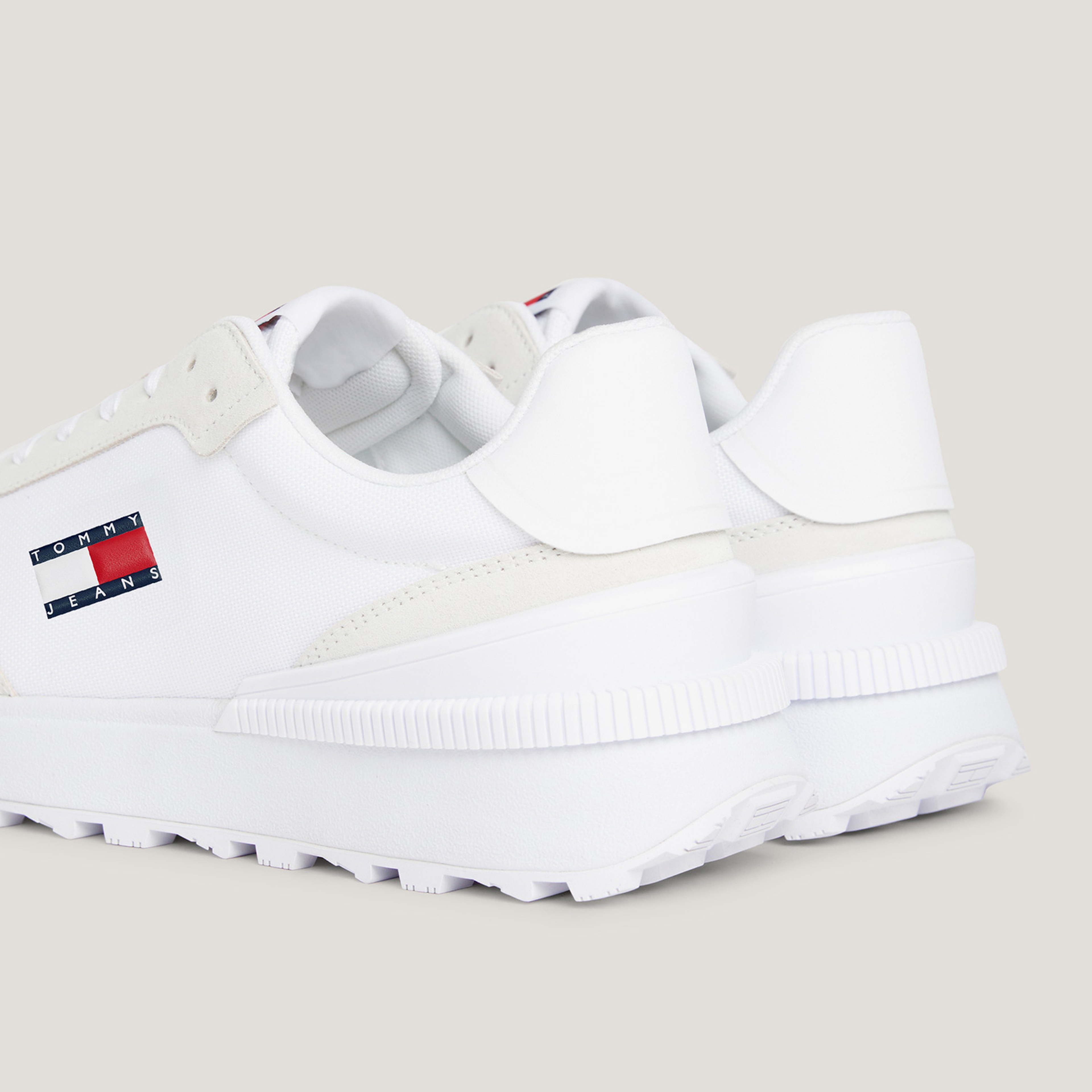 Tommy Jeans Technical Runner Erkek Beyaz Sneaker