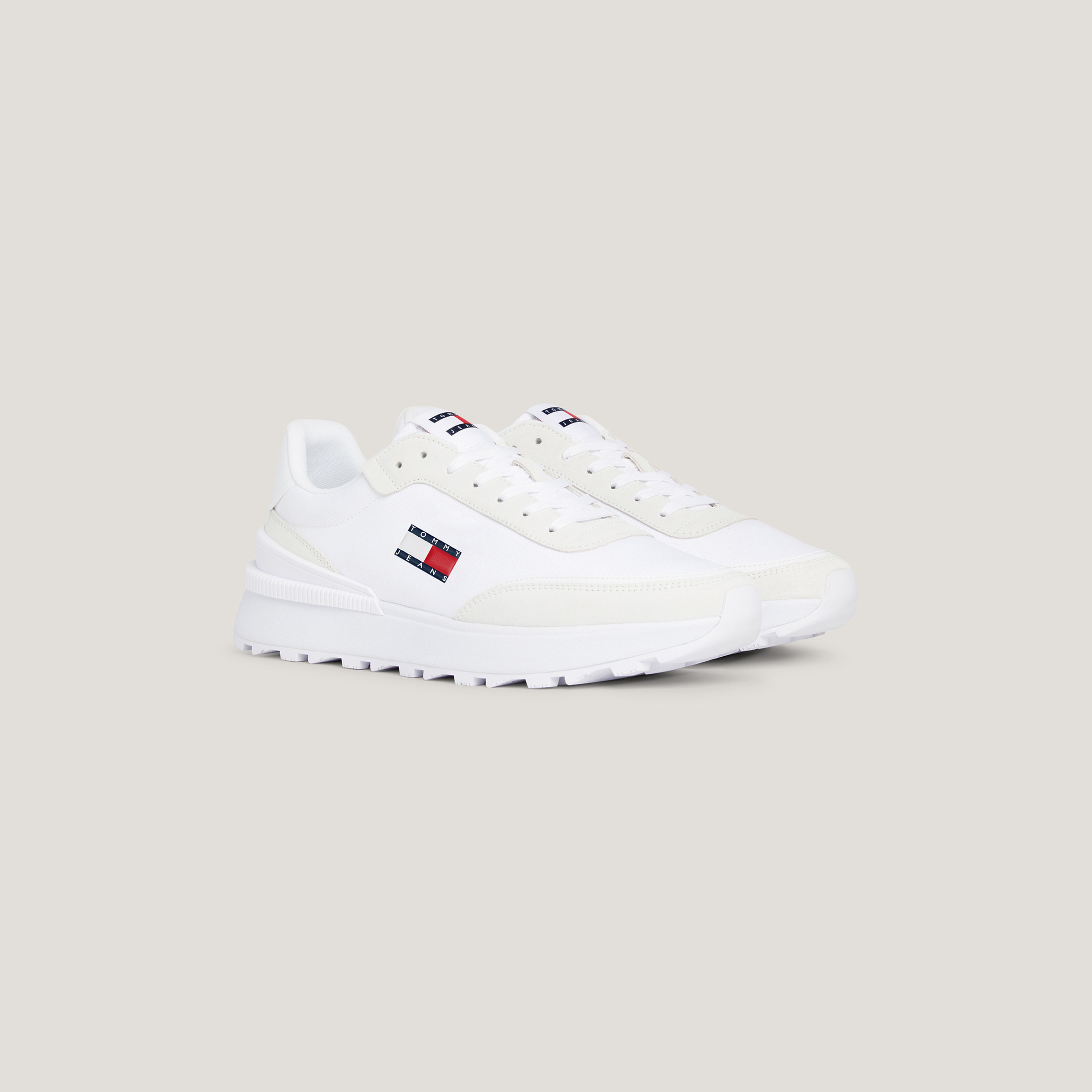 Tommy Jeans Technical Runner Erkek Beyaz Sneaker