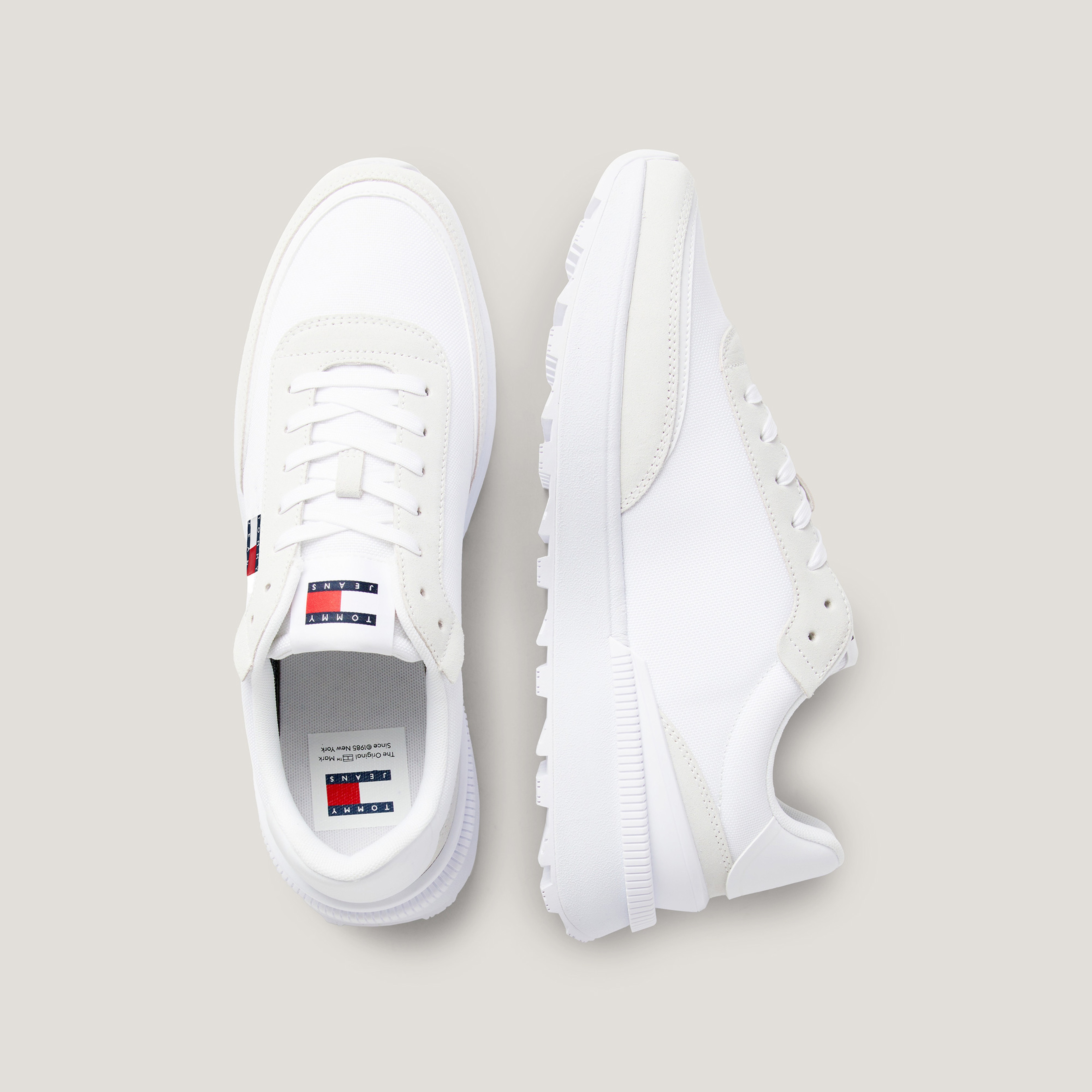 Tommy Jeans Technical Runner Erkek Beyaz Sneaker