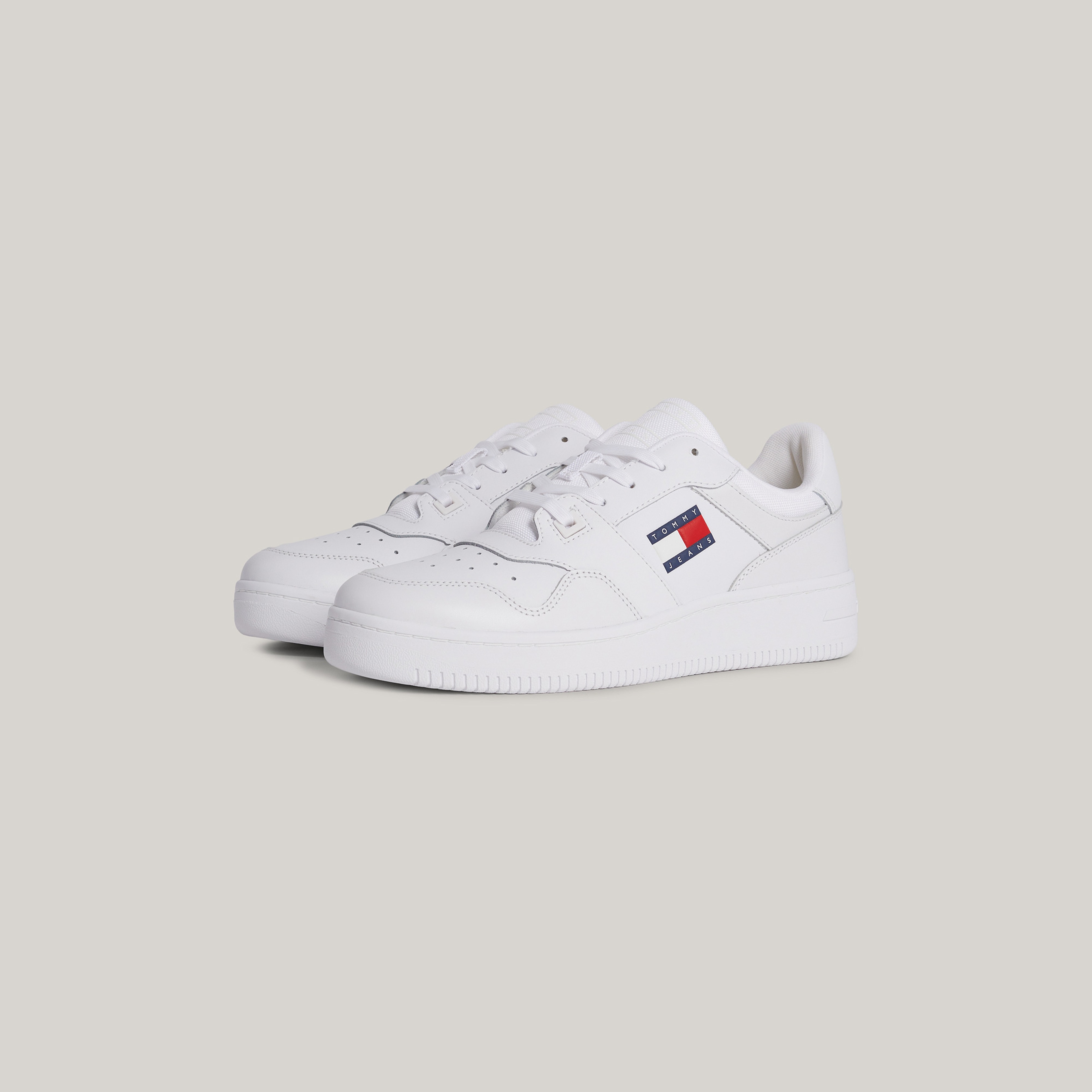 Tommy Jeans Retro Basket Ess Erkek Beyaz Spor Ayakkabı