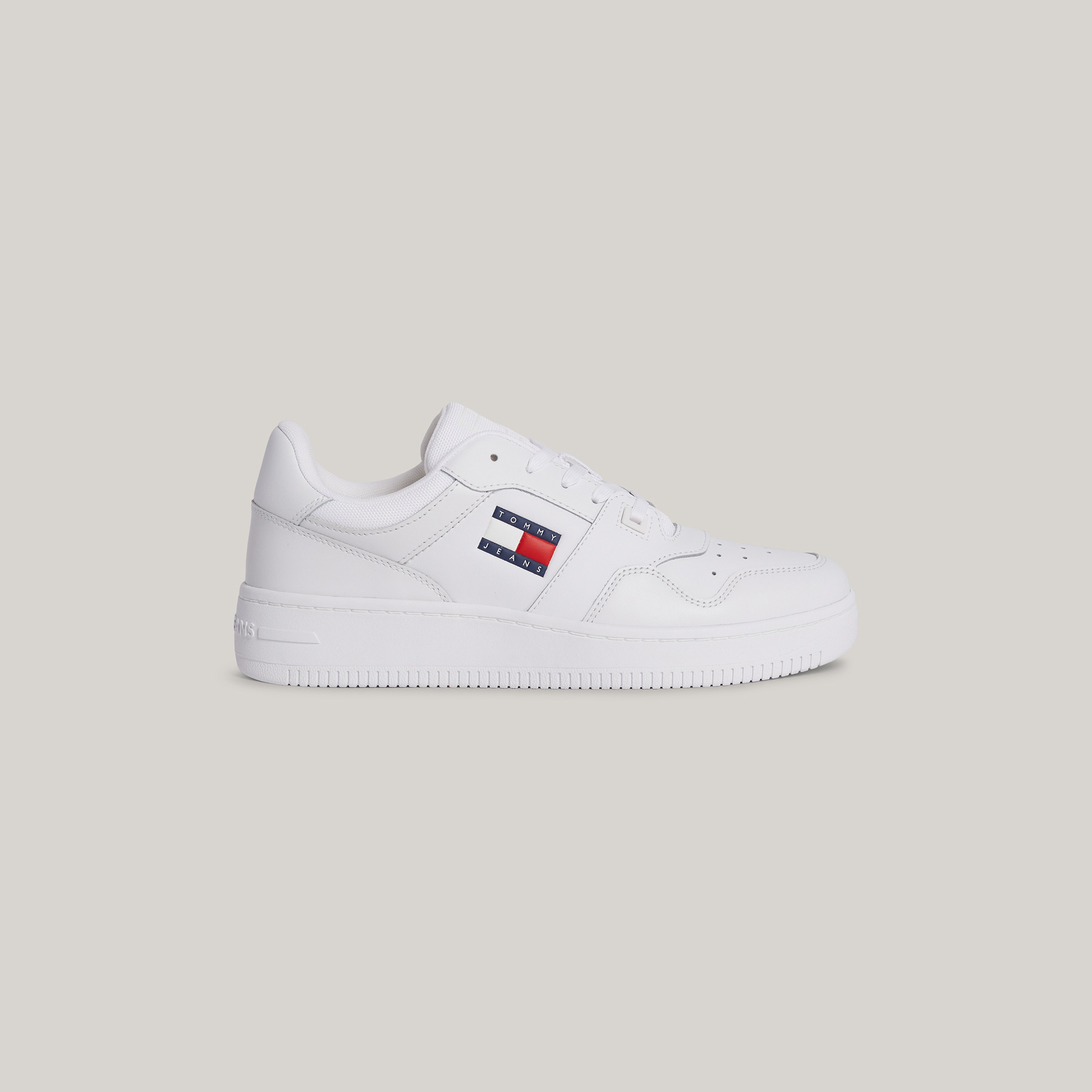 Tommy Jeans Retro Basket Ess Erkek Beyaz Spor Ayakkabı