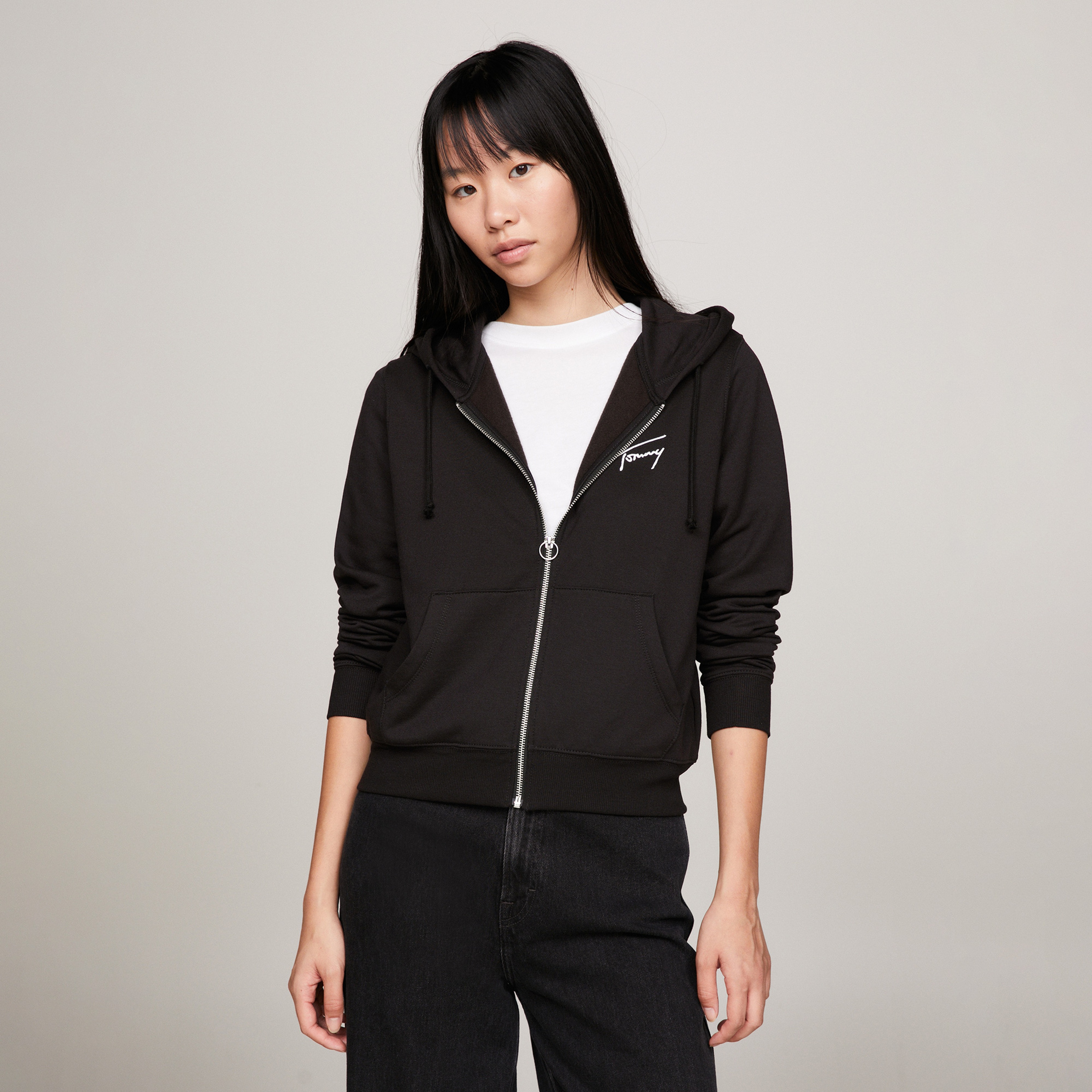 Tommy Hilfiger Kadın Siyah Sweatshirt