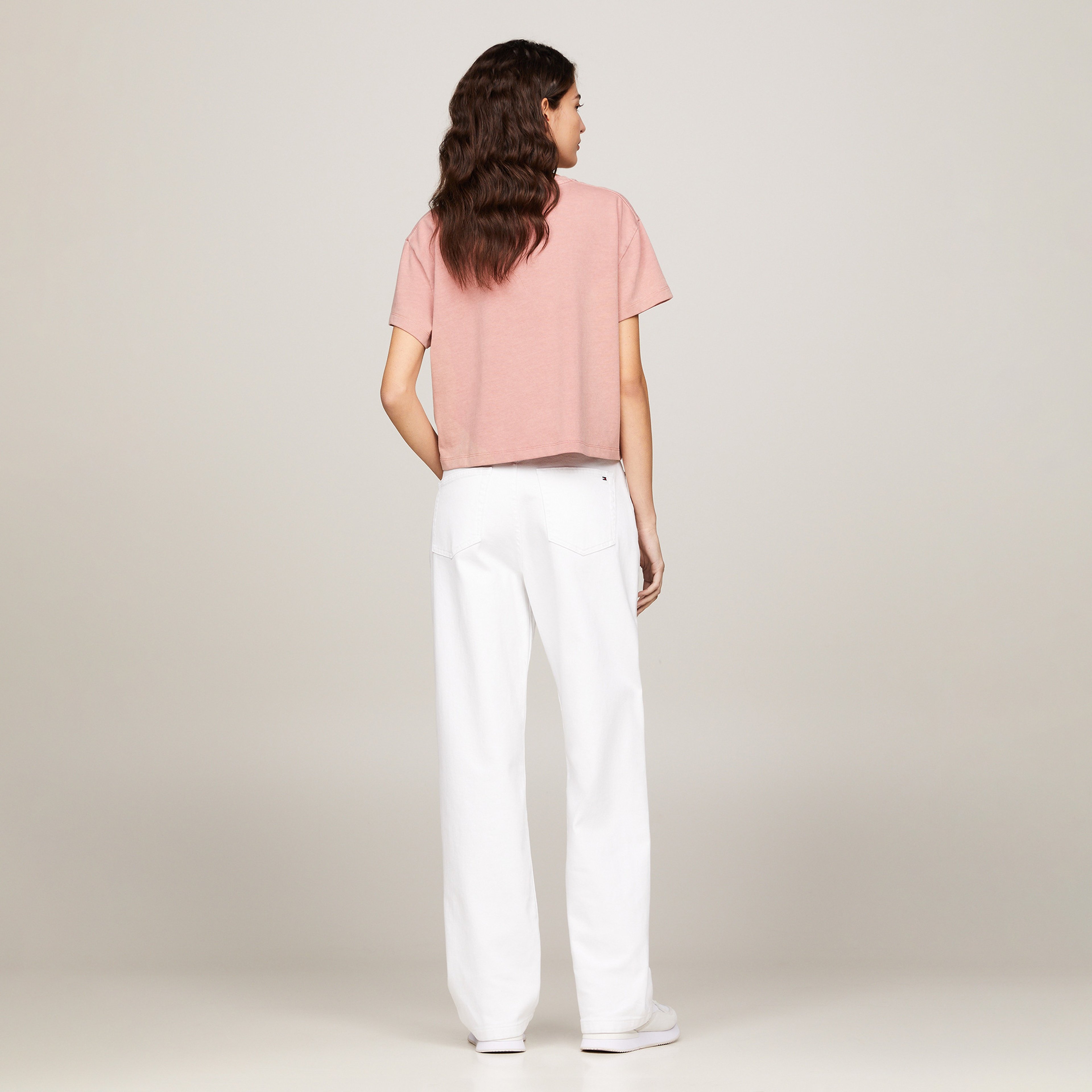 Tommy Hilfiger Kadın Pembe Tshirt