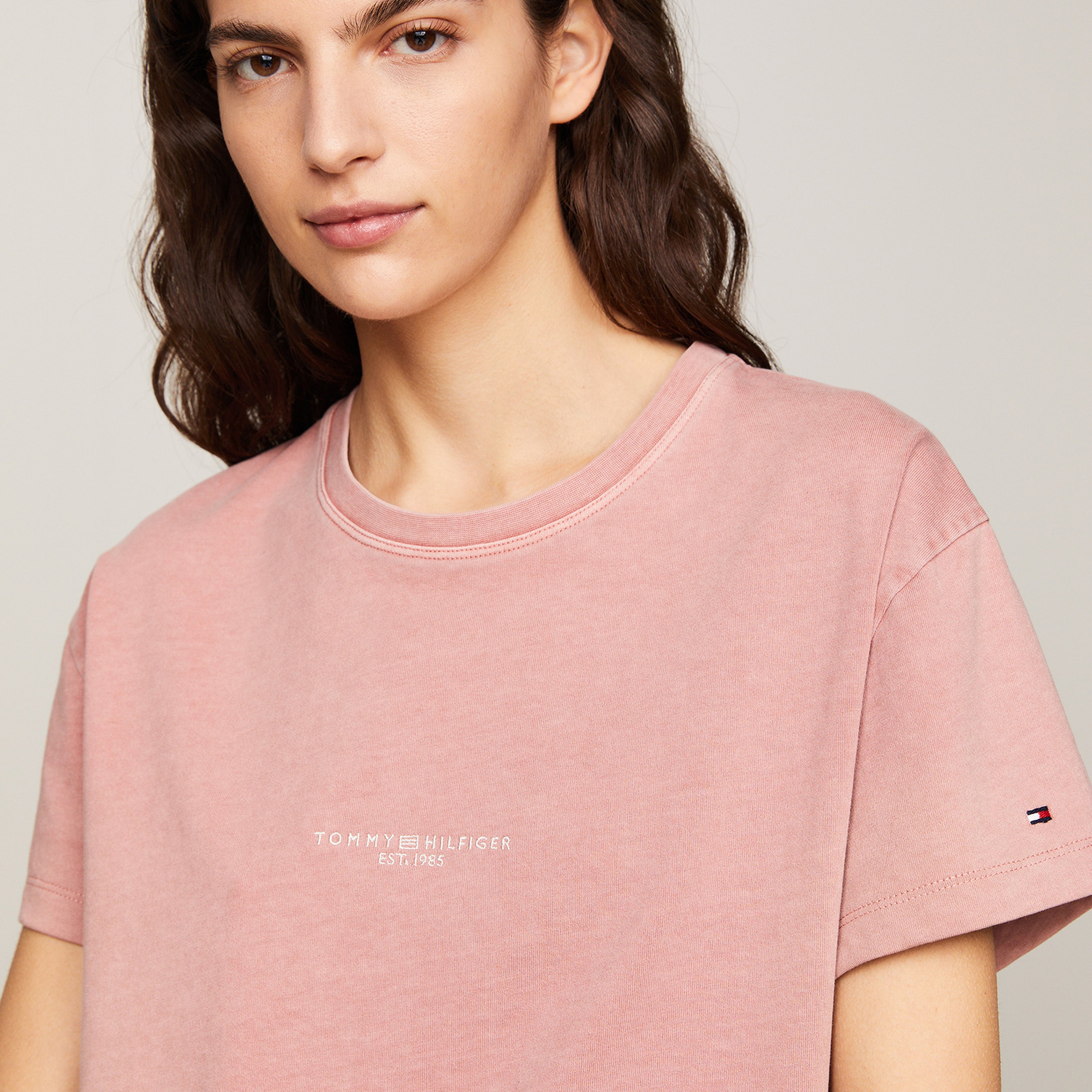 Tommy Hilfiger Kadın Pembe Tshirt