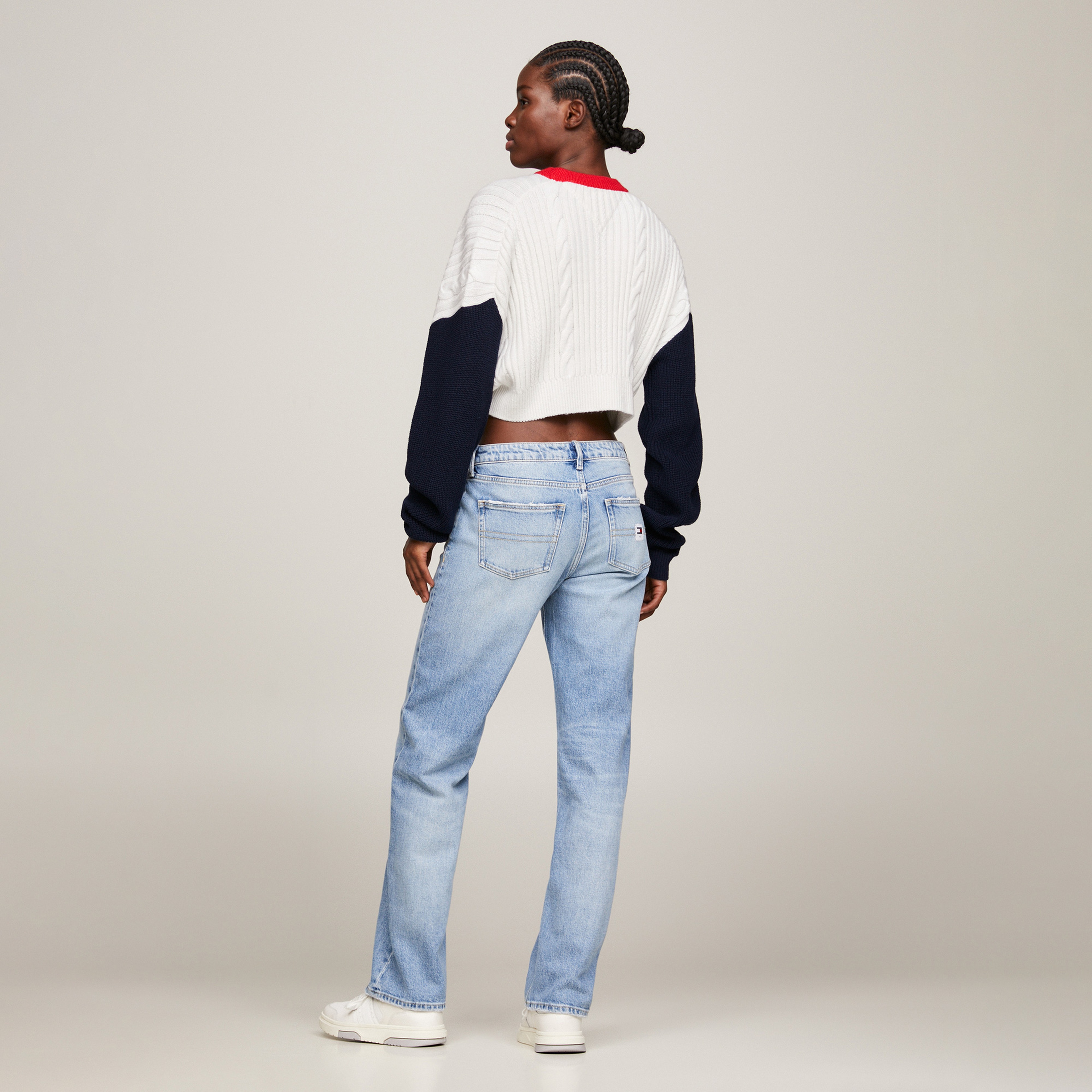 Tommy Hilfiger Kadın Beyaz Triko