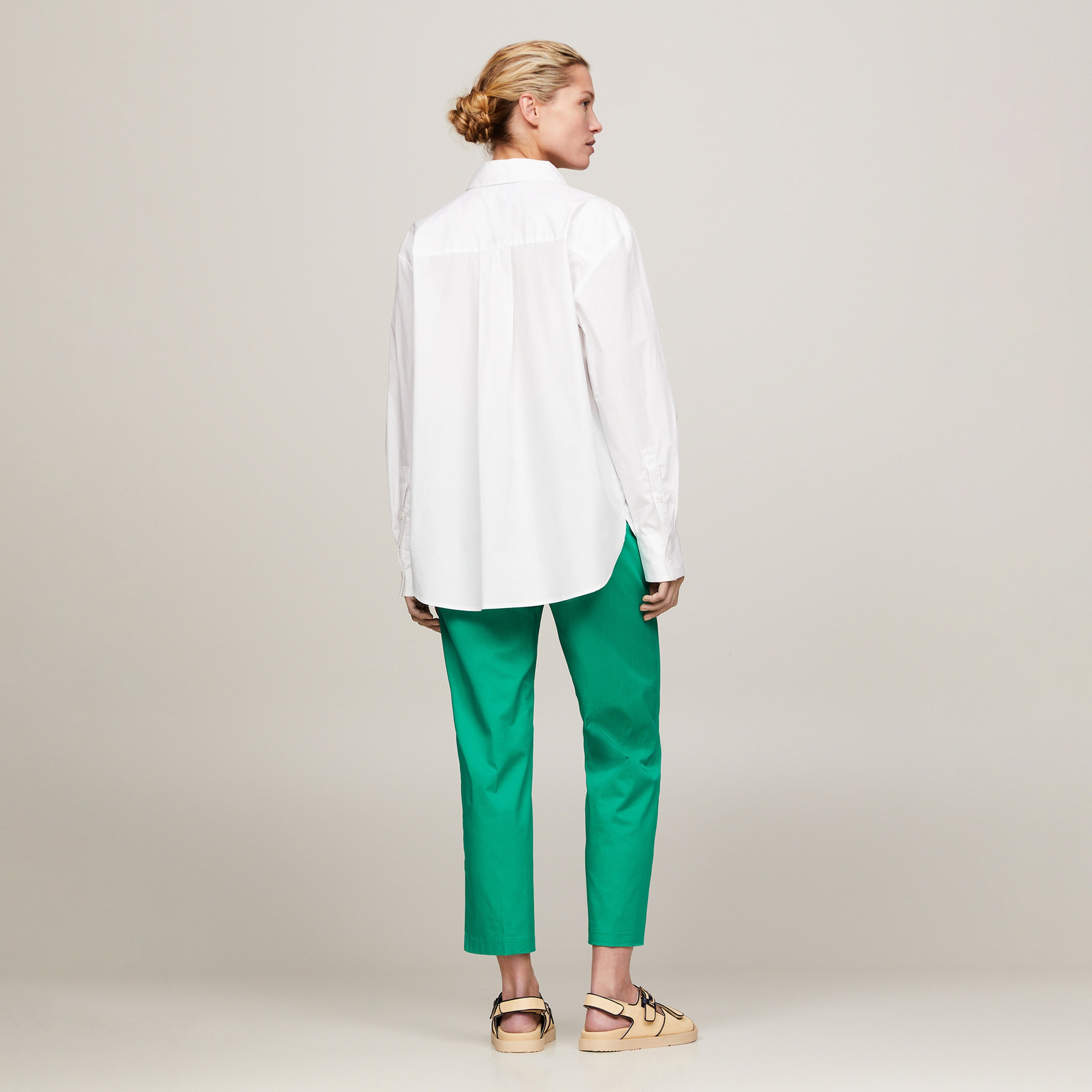 Tommy Hilfiger Kadın Beyaz Gömlek