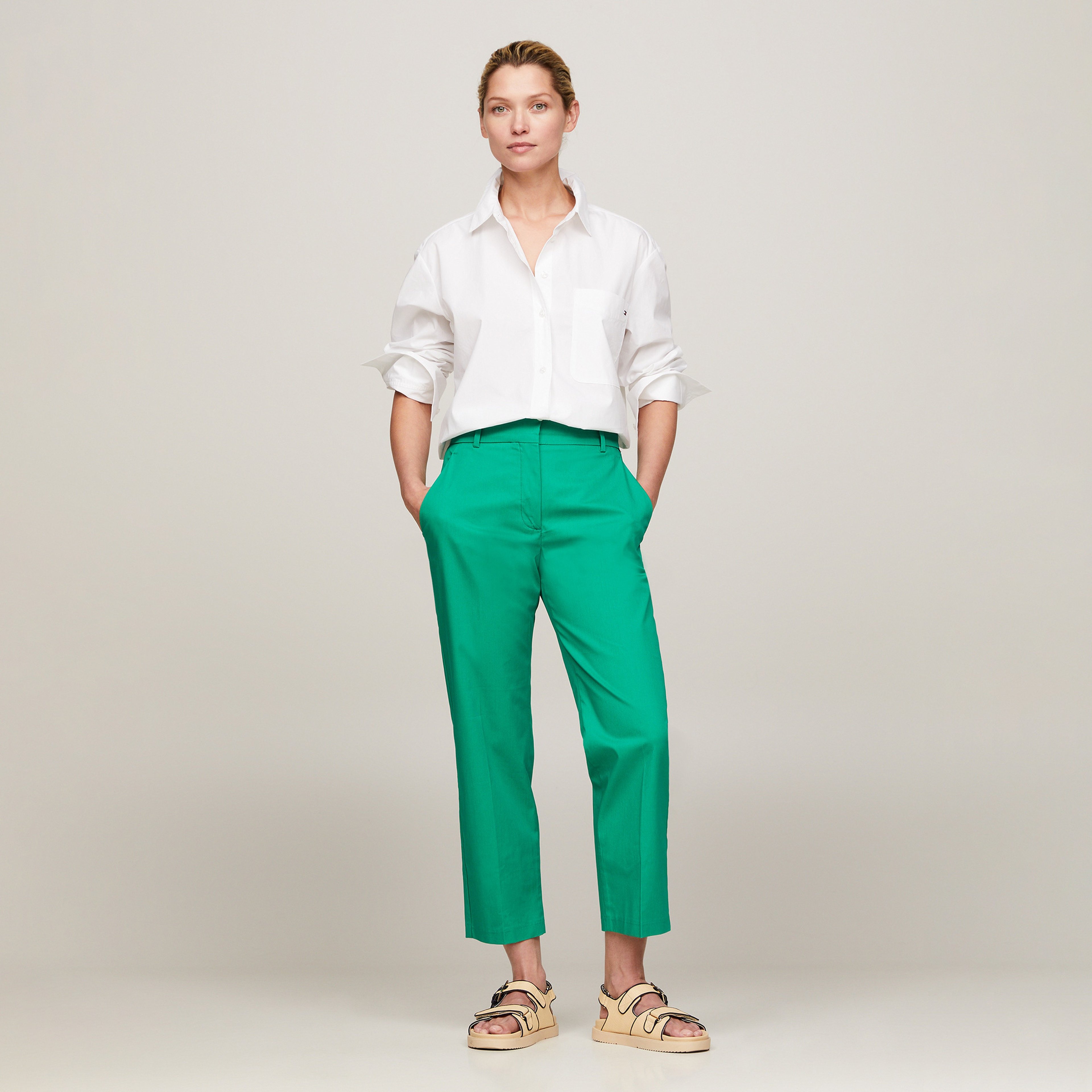 Tommy Hilfiger Kadın Beyaz Gömlek