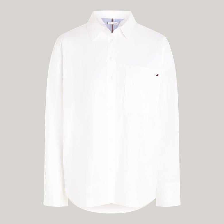 Tommy Hilfiger Kadın Beyaz Gömlek