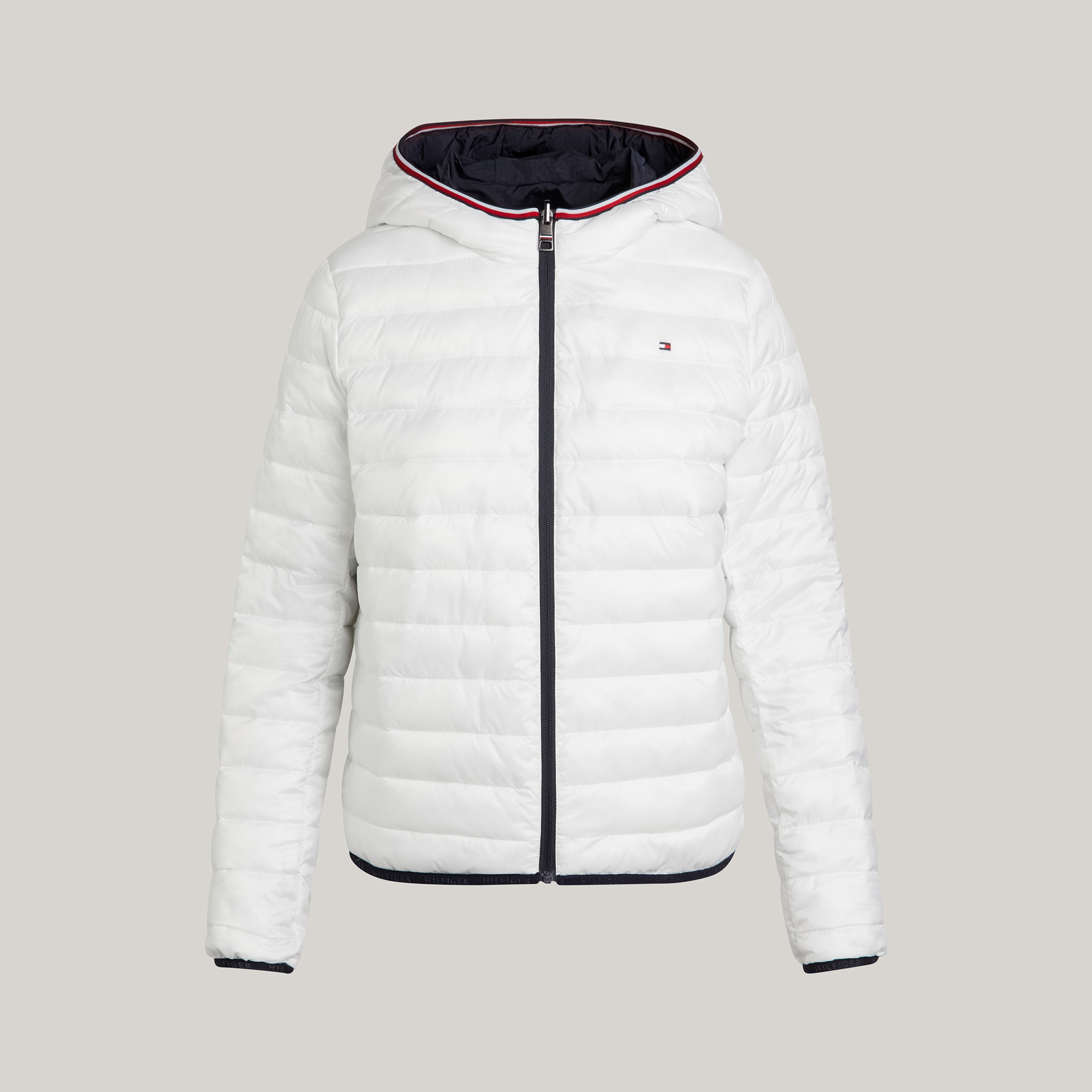 Tommy Hilfiger Kadın Beyaz Mont