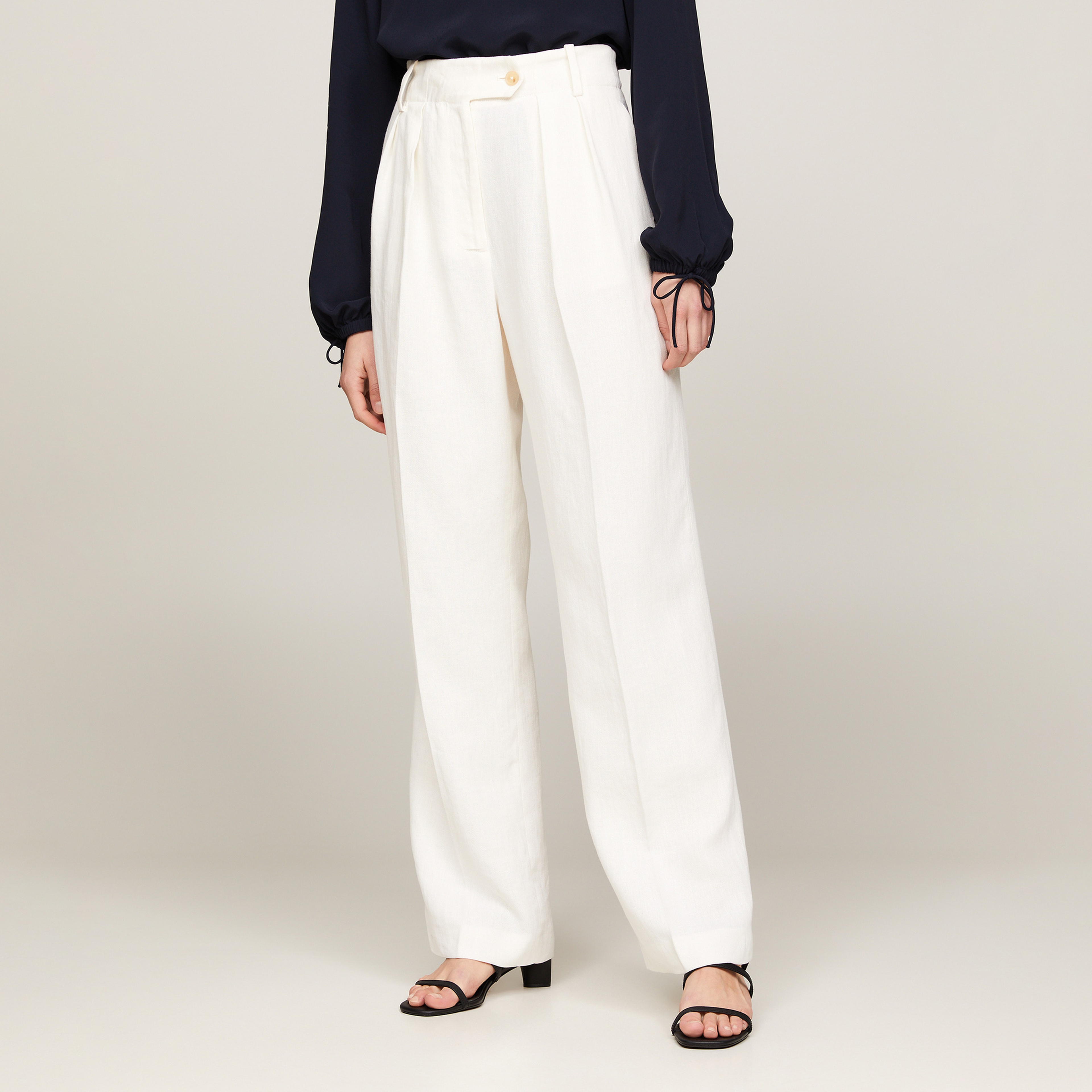 Tommy Hilfiger Kadın Beyaz Pantolon