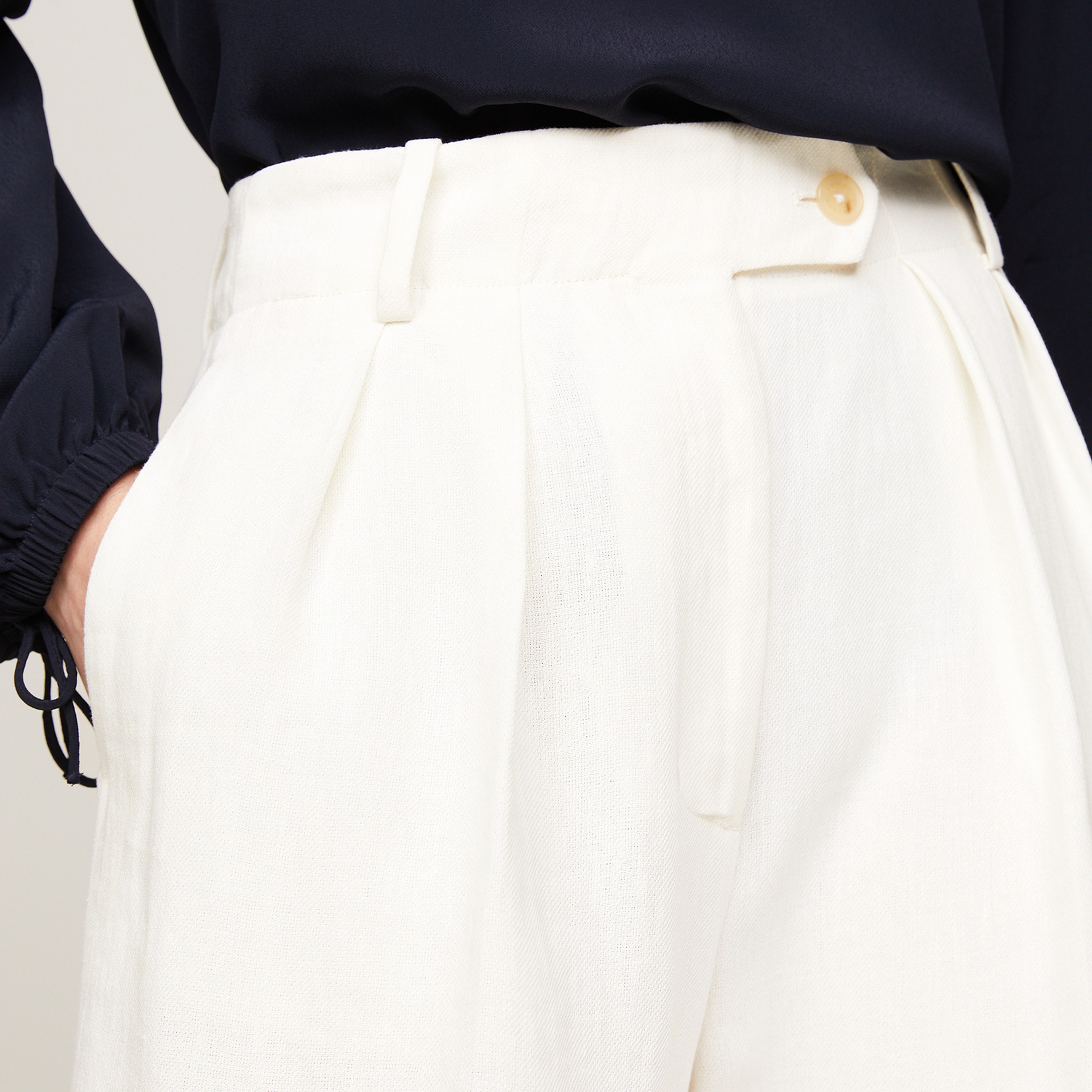 Tommy Hilfiger Kadın Beyaz Pantolon