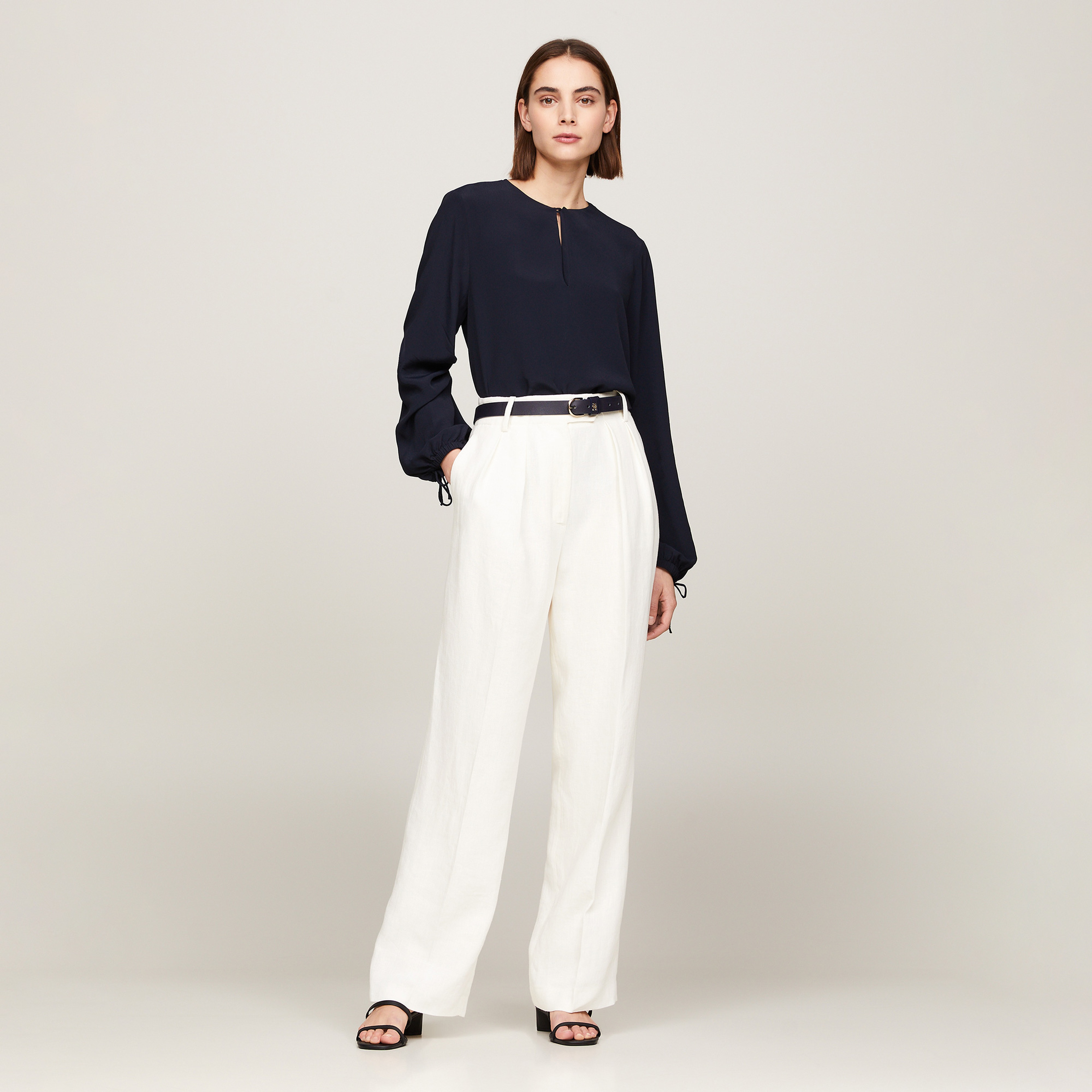 Tommy Hilfiger Kadın Beyaz Pantolon