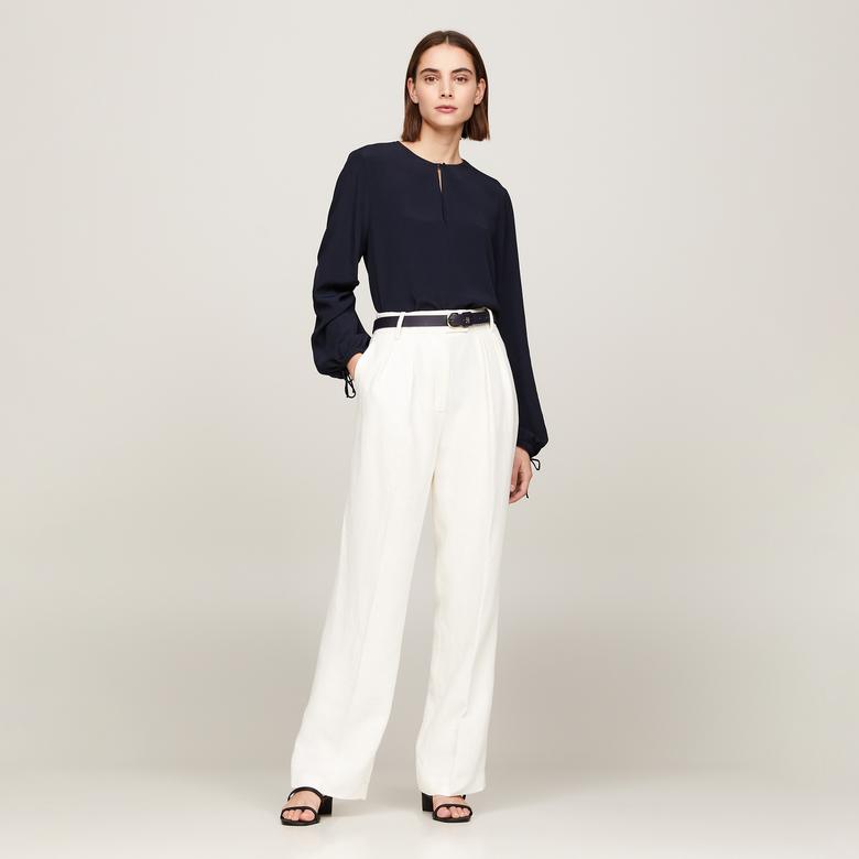 Tommy Hilfiger Kadın Beyaz Pantolon