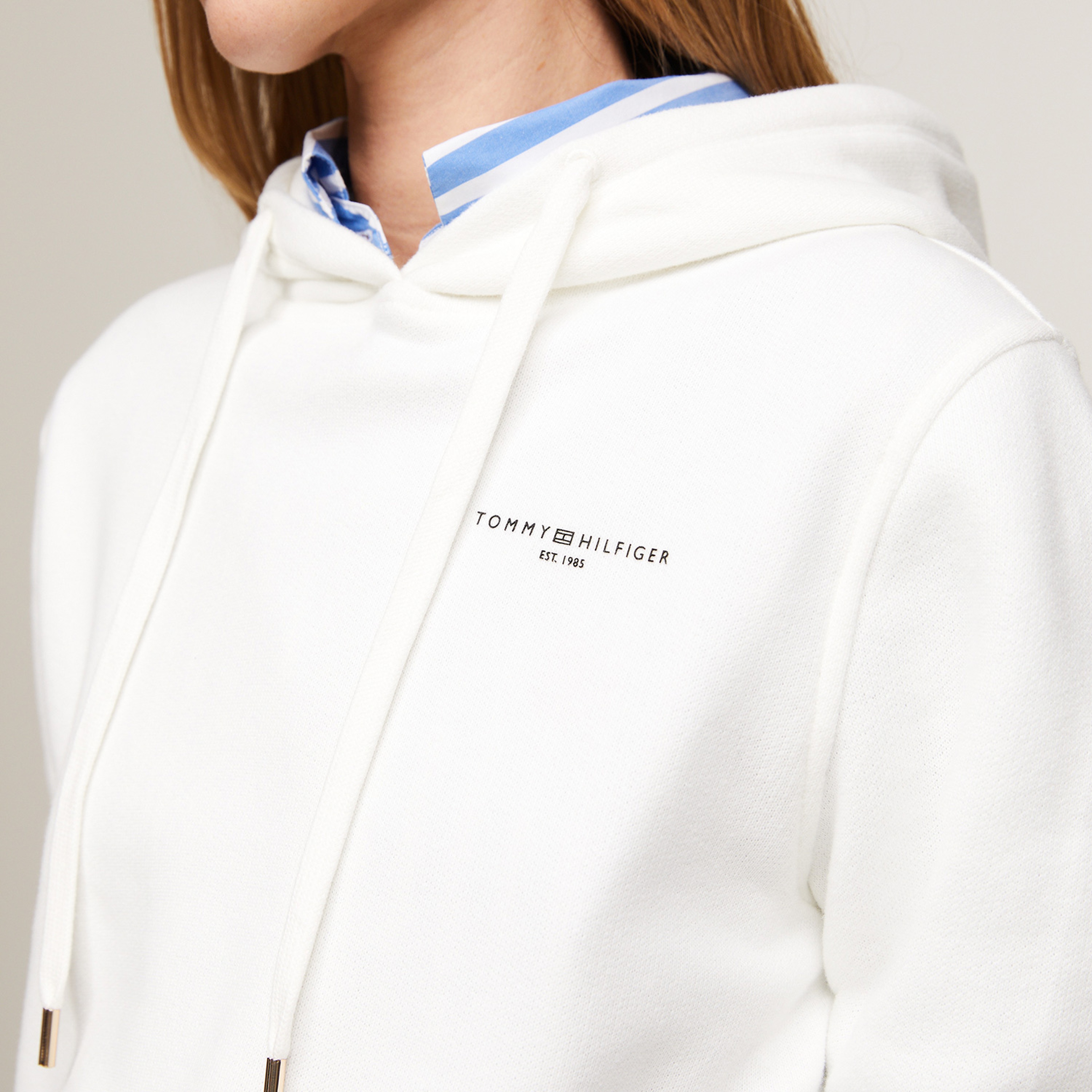 Tommy Hilfiger Kadın Beyaz Sweatshirt