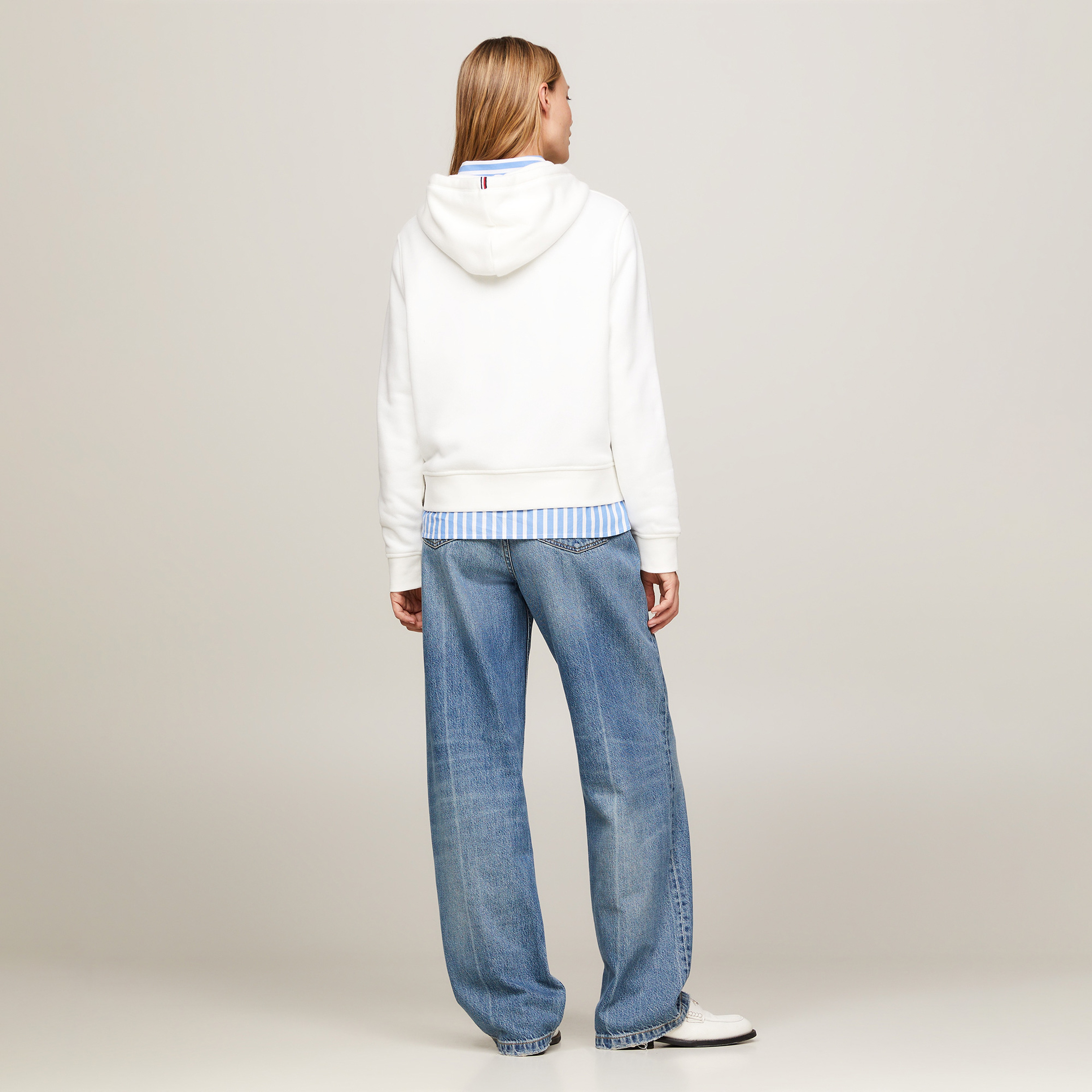 Tommy Hilfiger Kadın Beyaz Sweatshirt