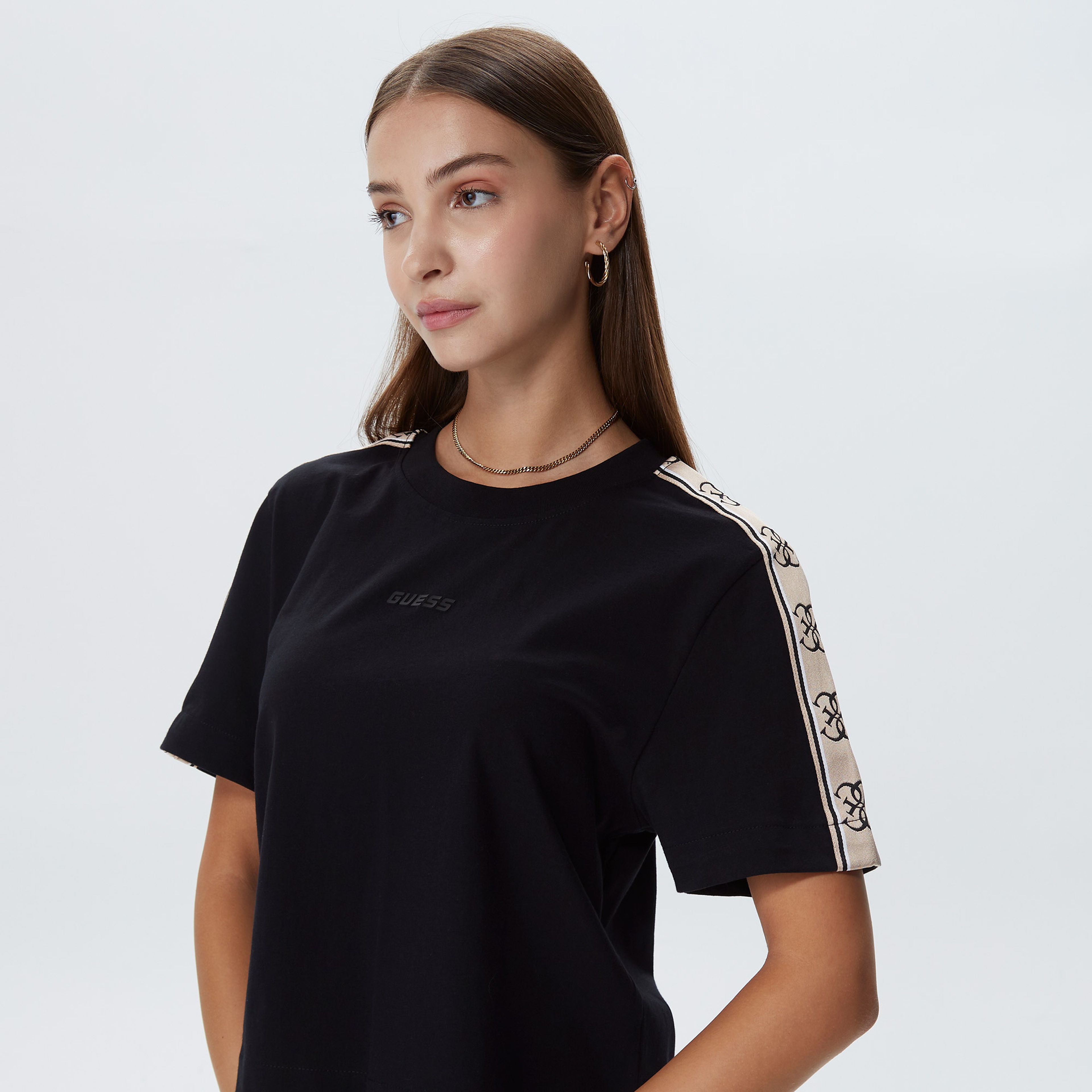 Guess Kadın Siyah T-Shirt