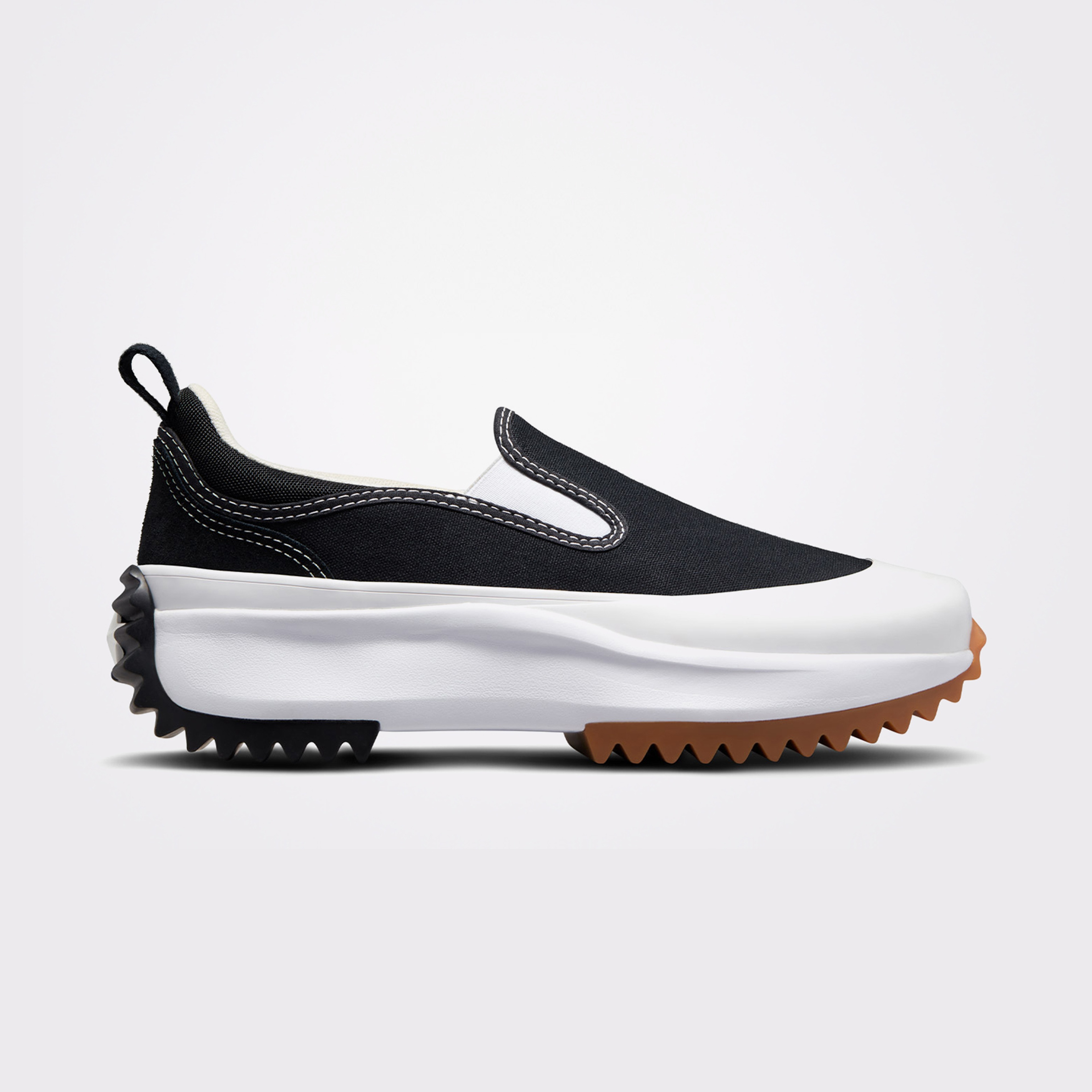 Converse Run Star Hike Slip Platform Kadın Siyah/Beyaz Sneaker