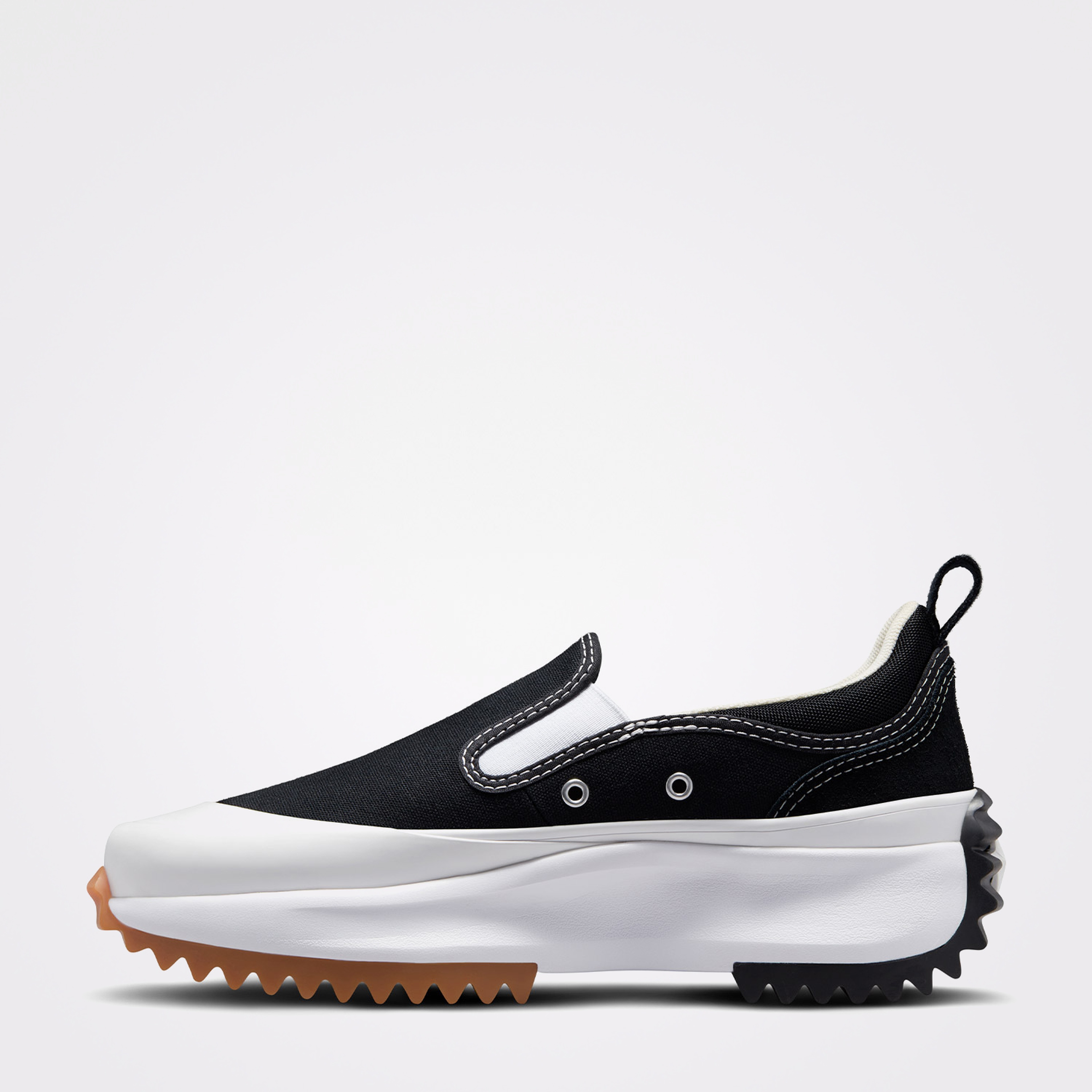 Converse Run Star Hike Slip Platform Kadın Siyah/Beyaz Sneaker