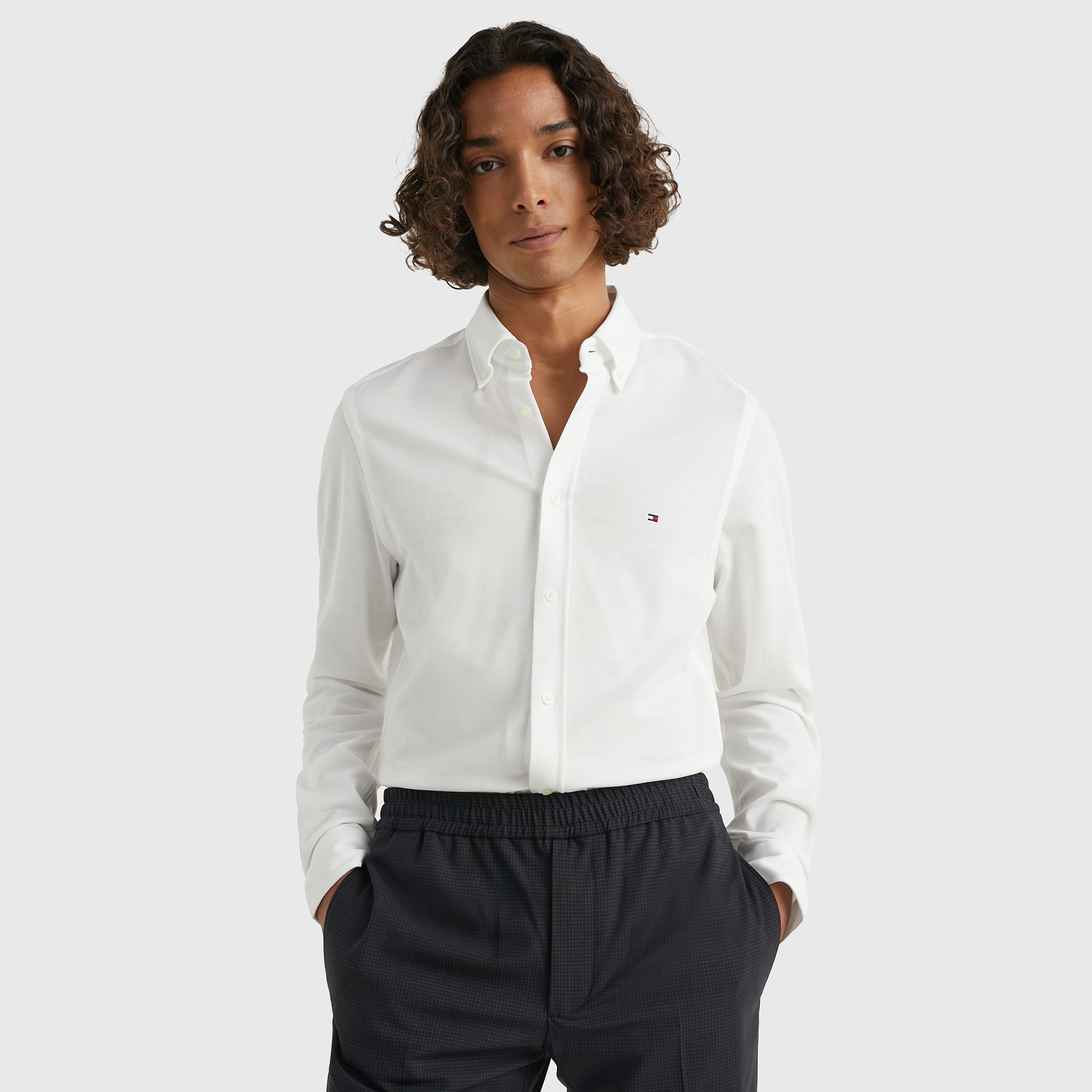 Tommy Hilfiger Erkek Beyaz Gömlek