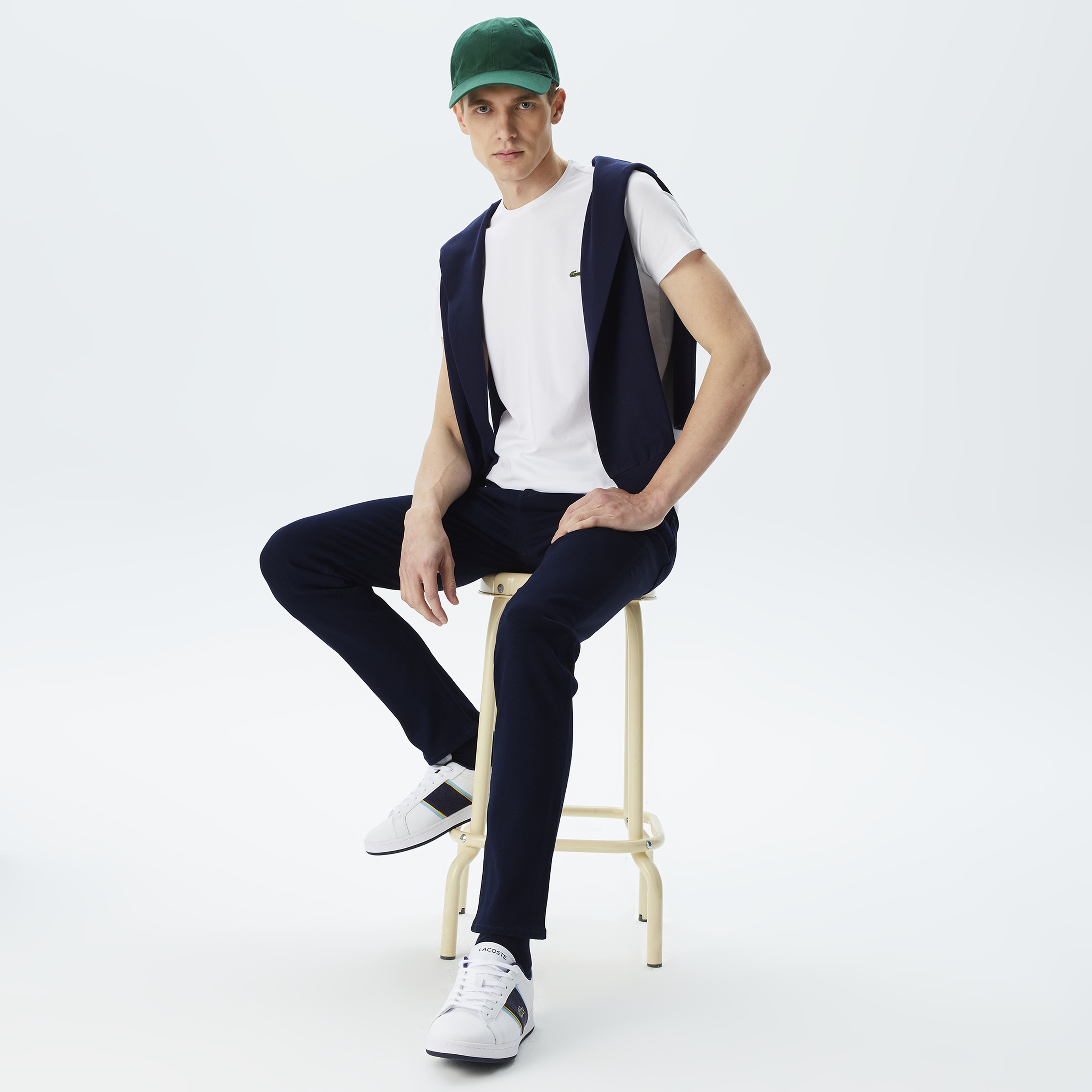 Lacoste Erkek Beyaz T-Shirt