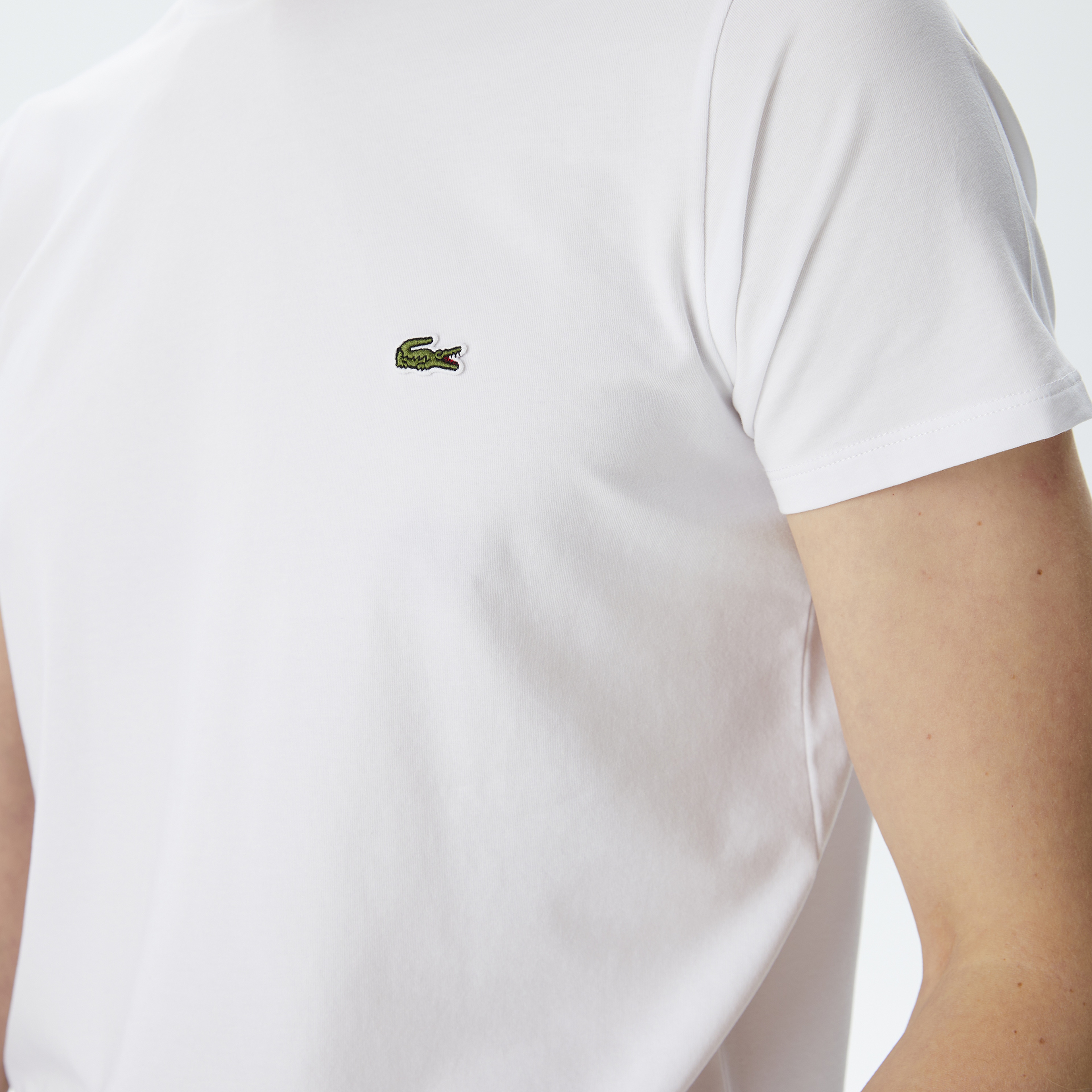 Lacoste Erkek Beyaz T-Shirt