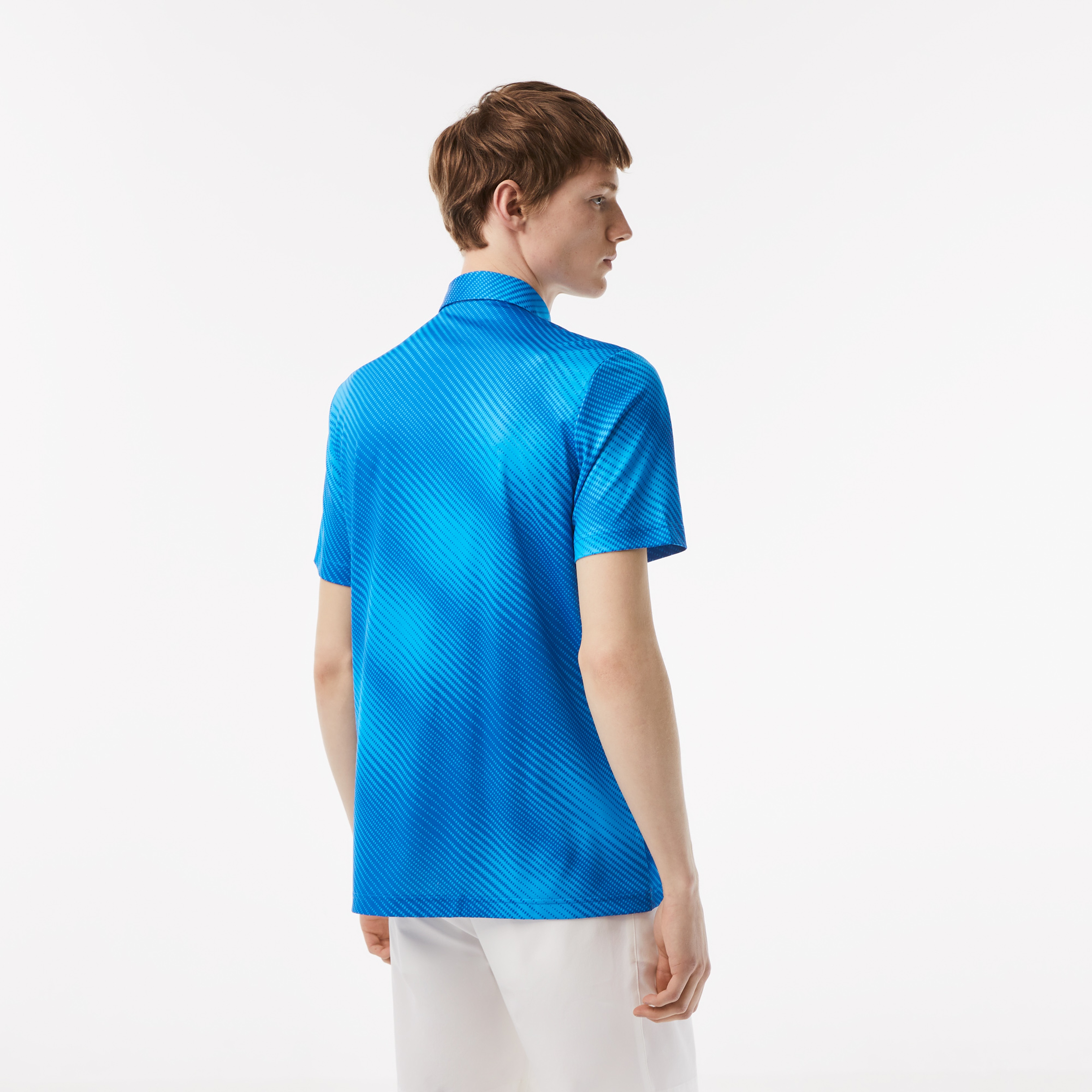 Golf Erkek Regular Fit Baskılı Mavi Polo