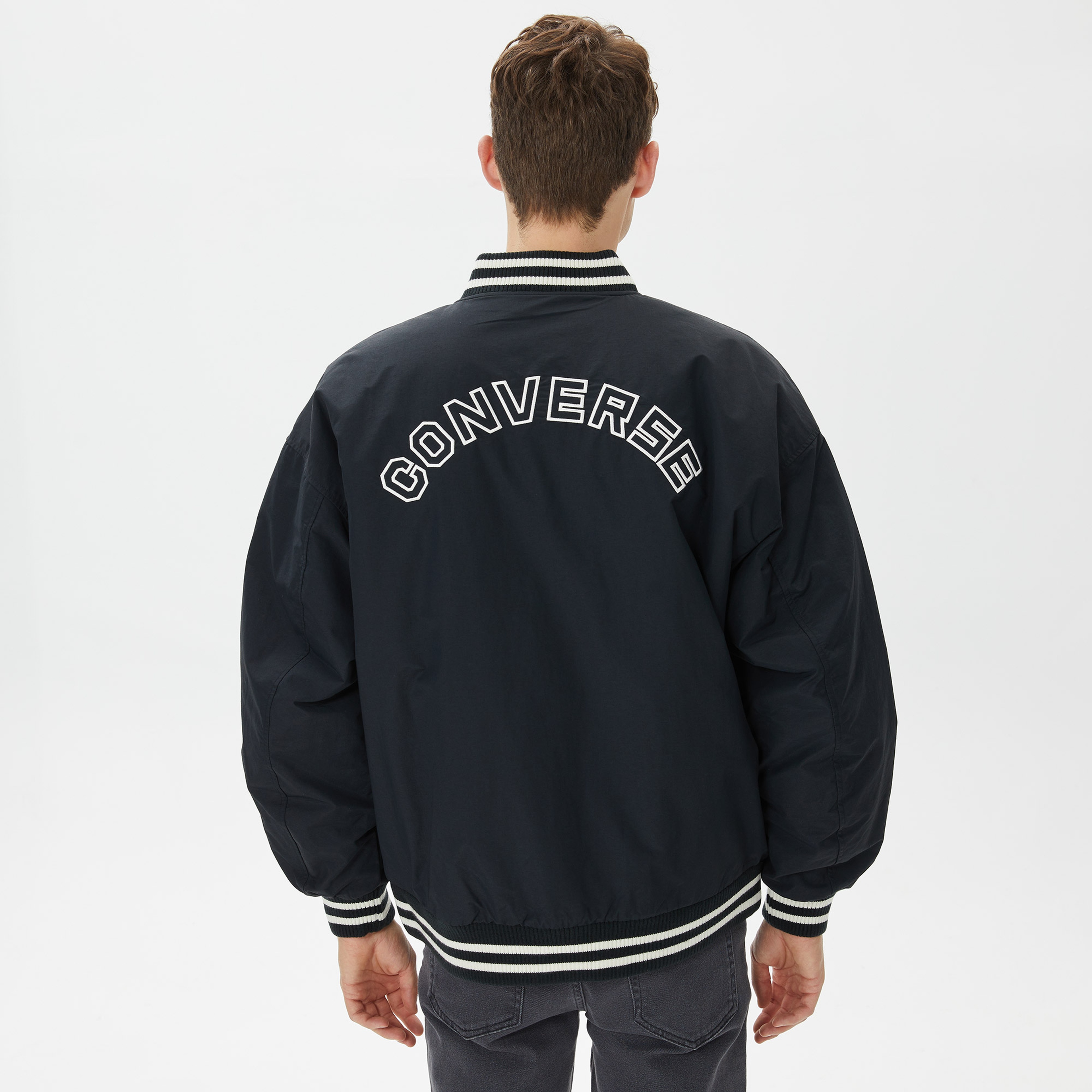 Converse All Star Varsity Padded Erkek Siyah Ceket