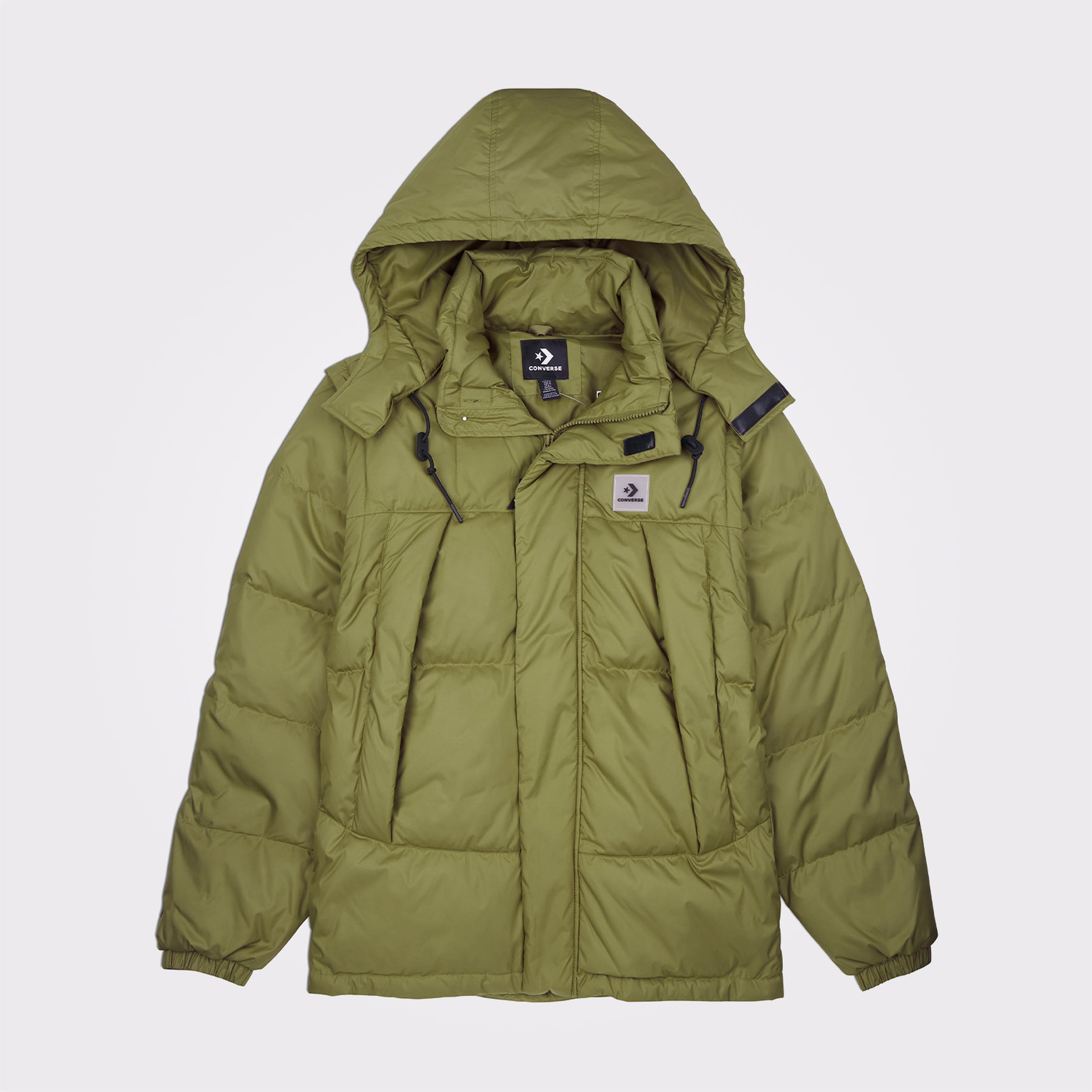Converse Premium Down Detachable Erkek Yeşil Mont