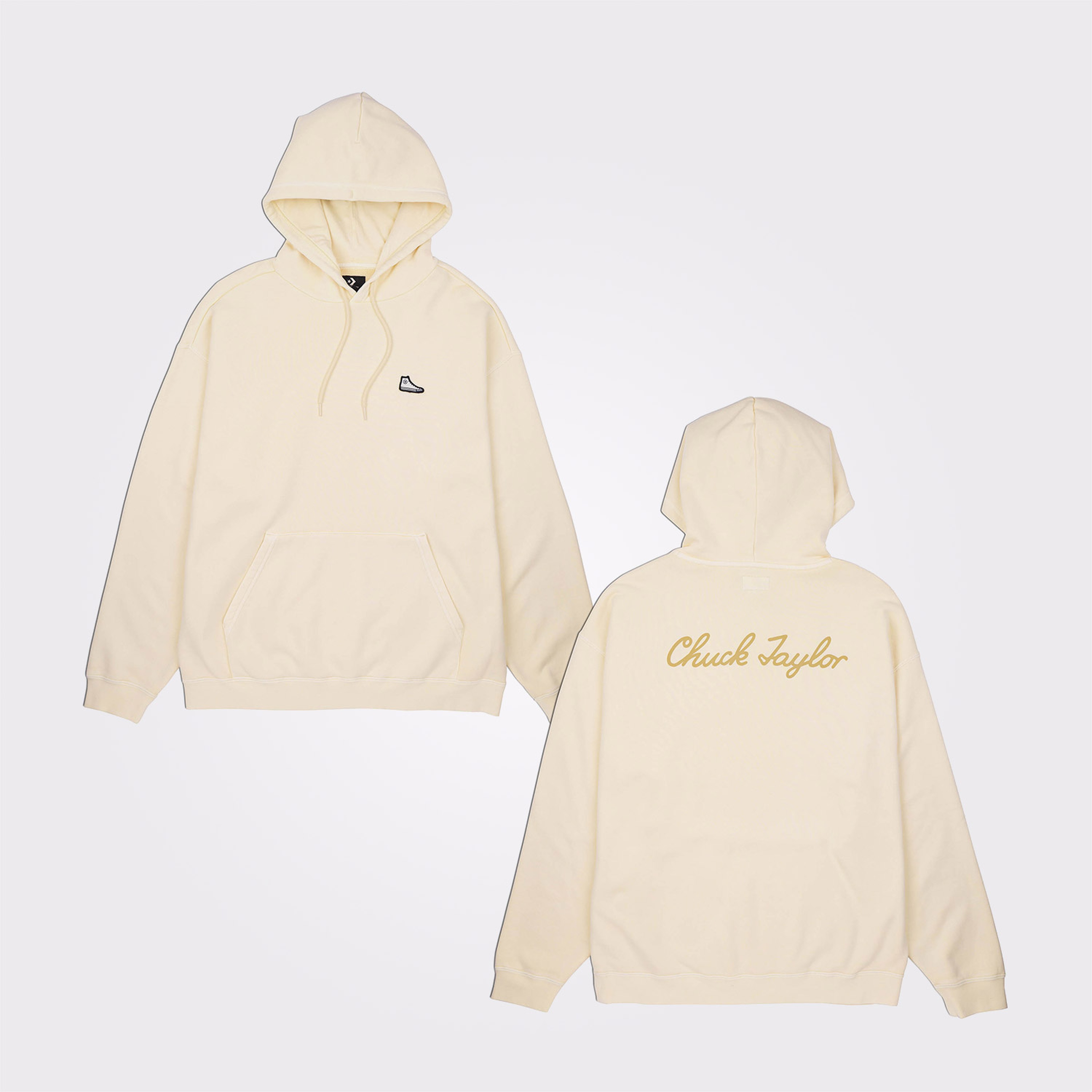 Converse Go-To Chuck 70 Loose Fit Pullover Unisex Krem Hoodie