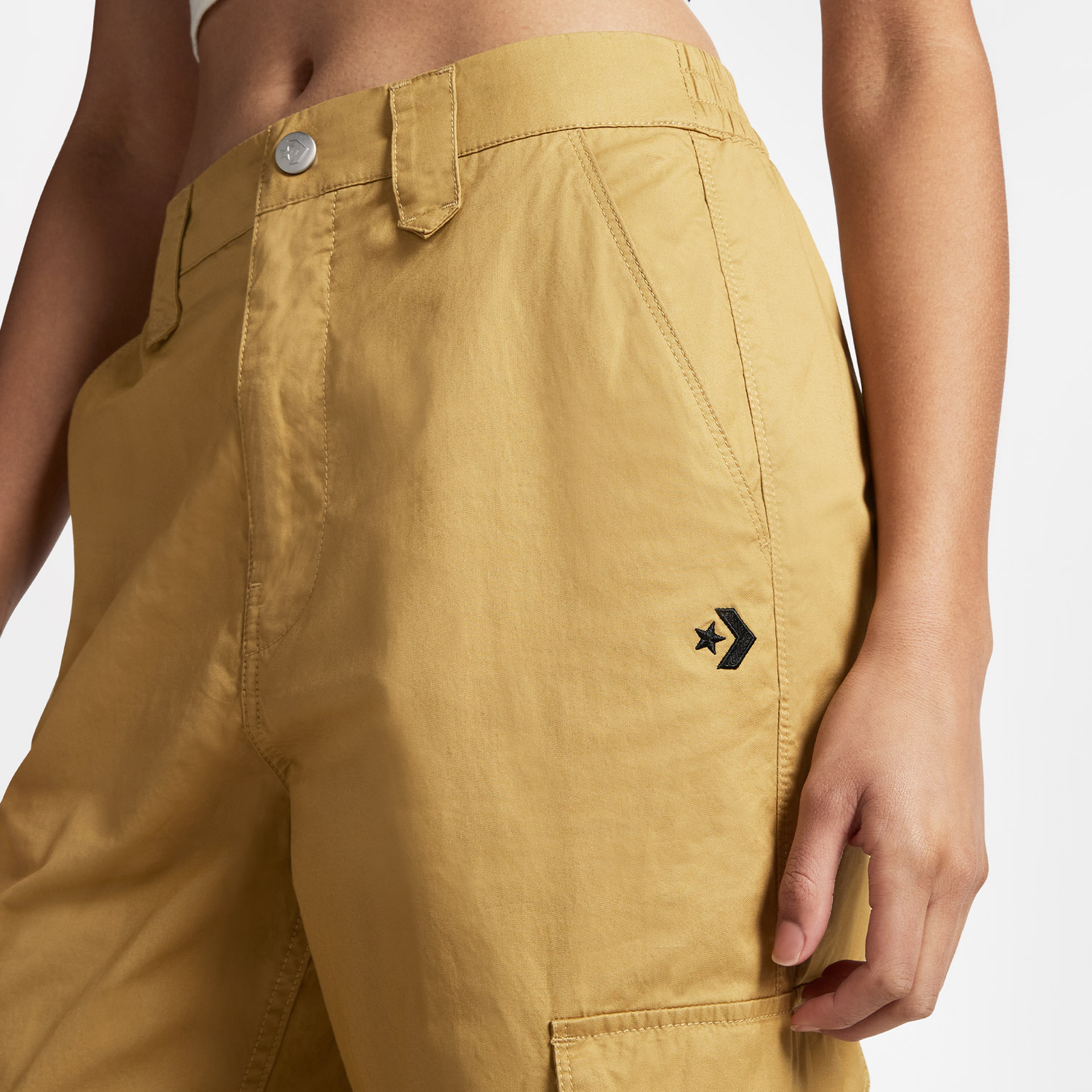 Converse Relaxed Kargo Kadın Sarı Pantolon