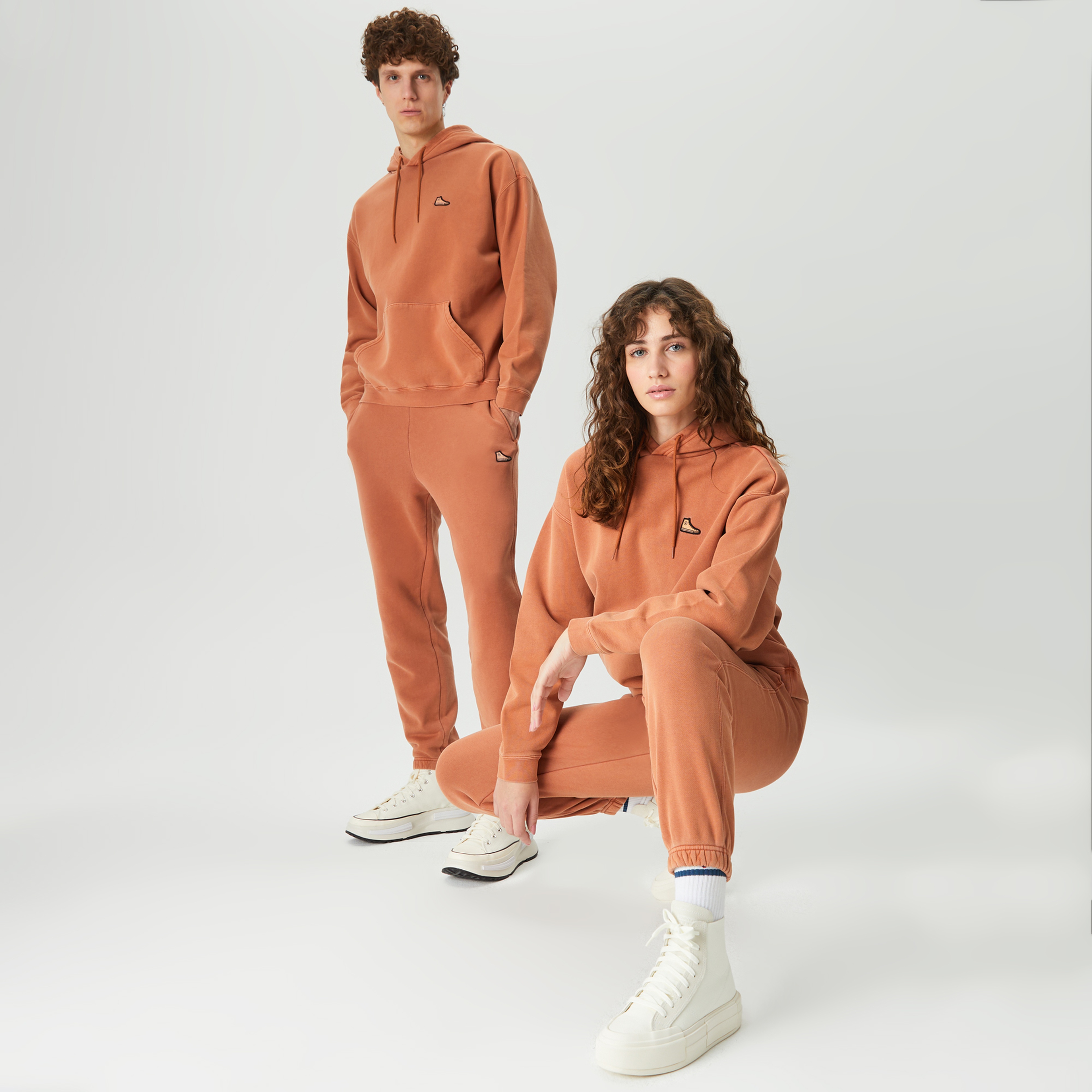 Converse Go-To Chuck 70 Loose Fit Pullover Unisex Turuncu Hoodie