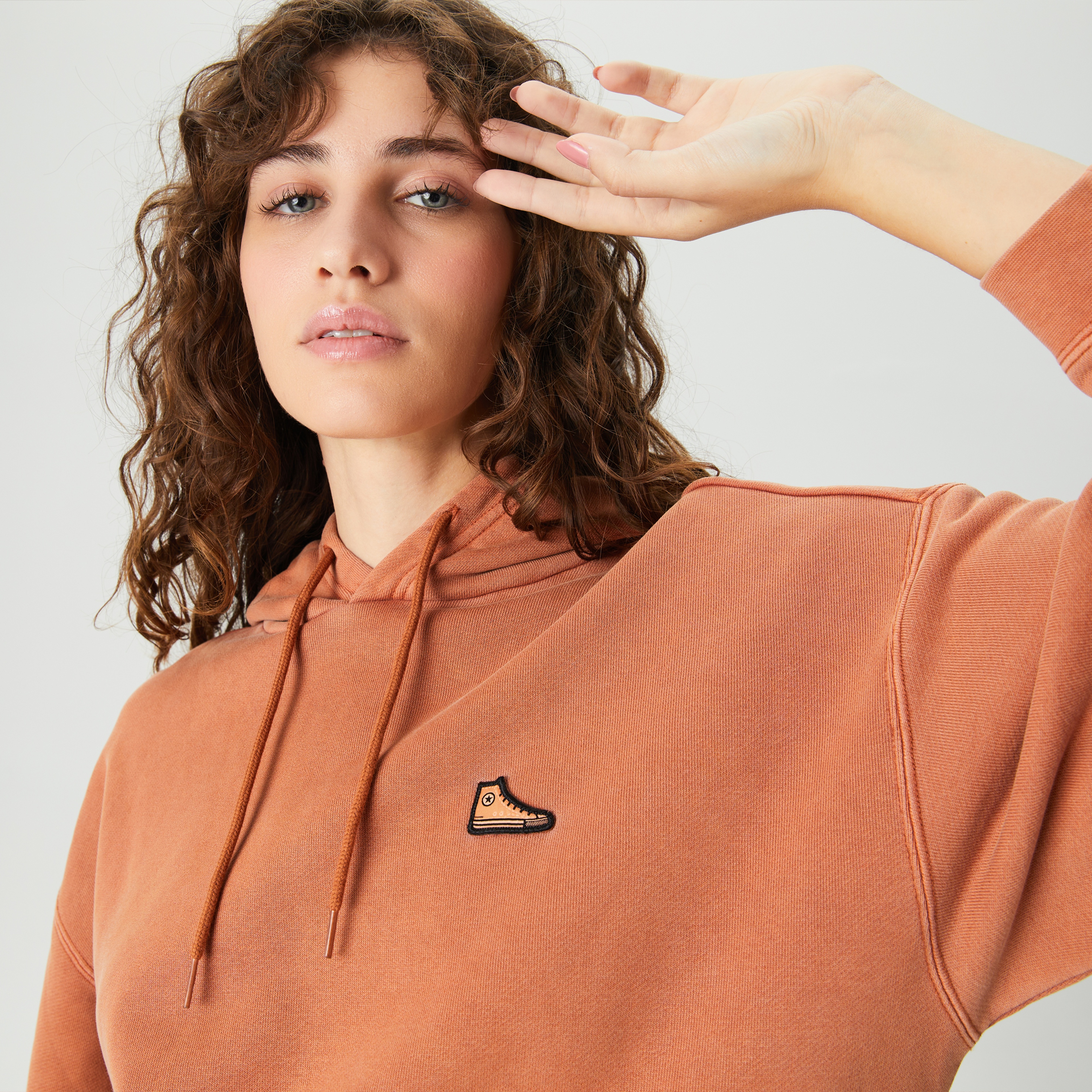 Converse Go-To Chuck 70 Loose Fit Pullover Unisex Turuncu Hoodie