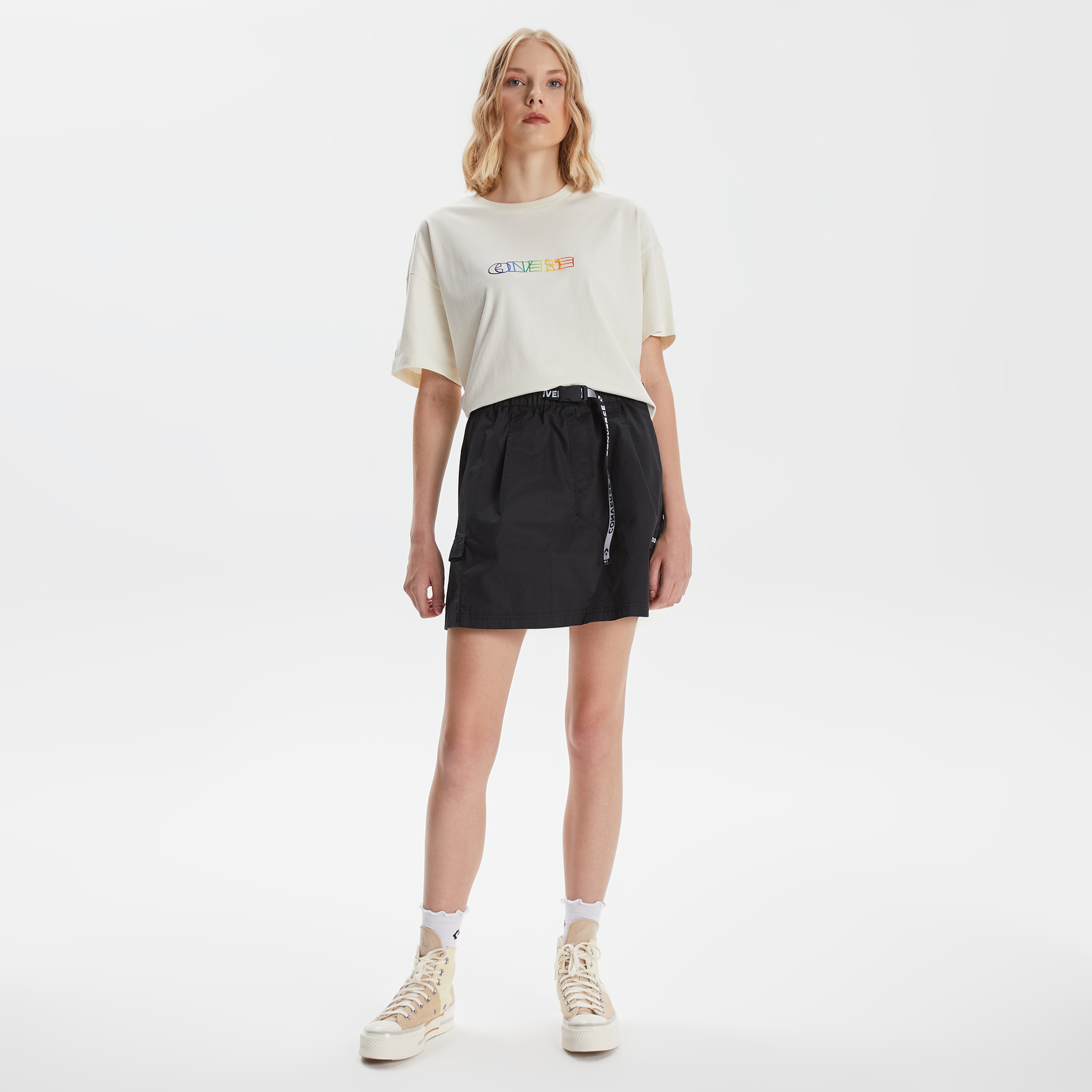 Converse Utility Woven Kadın Siyah Etek