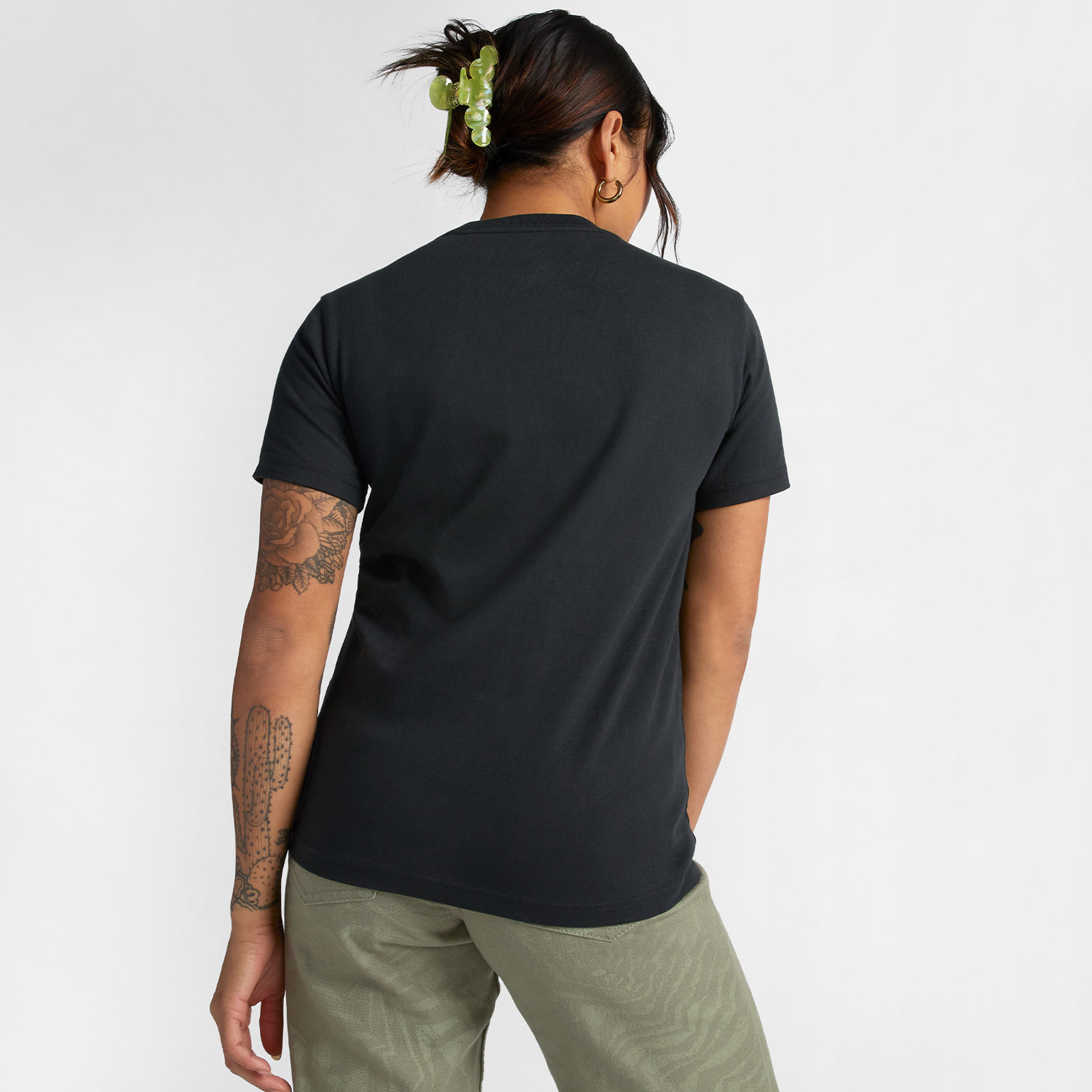 Converse Chuck Taylor Floral Patch Kadın Siyah T-Shirt