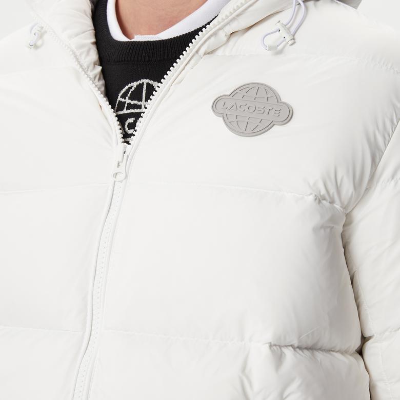 Lacoste Erkek Beyaz Mont