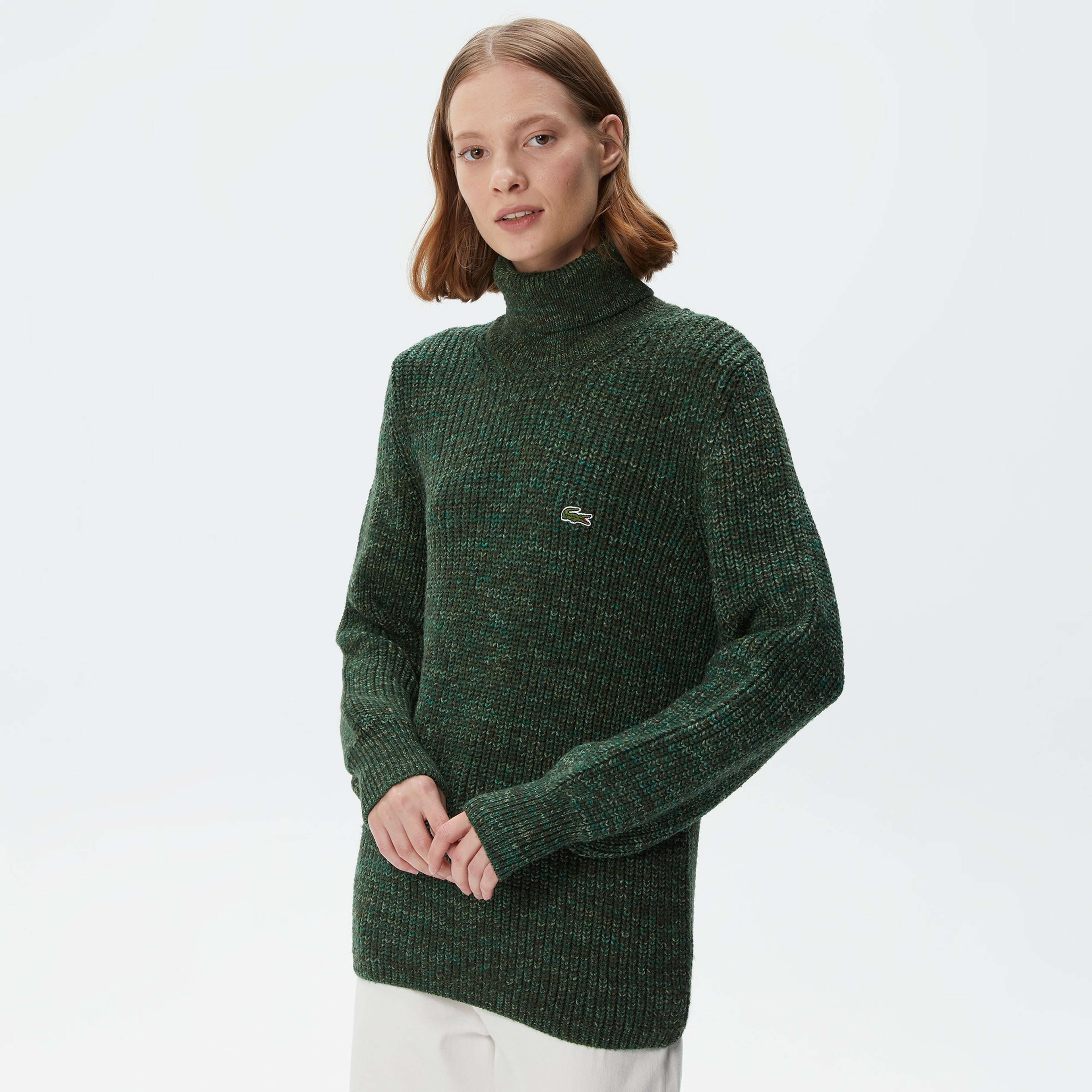 Lacoste Kadın Yeşil Kazak