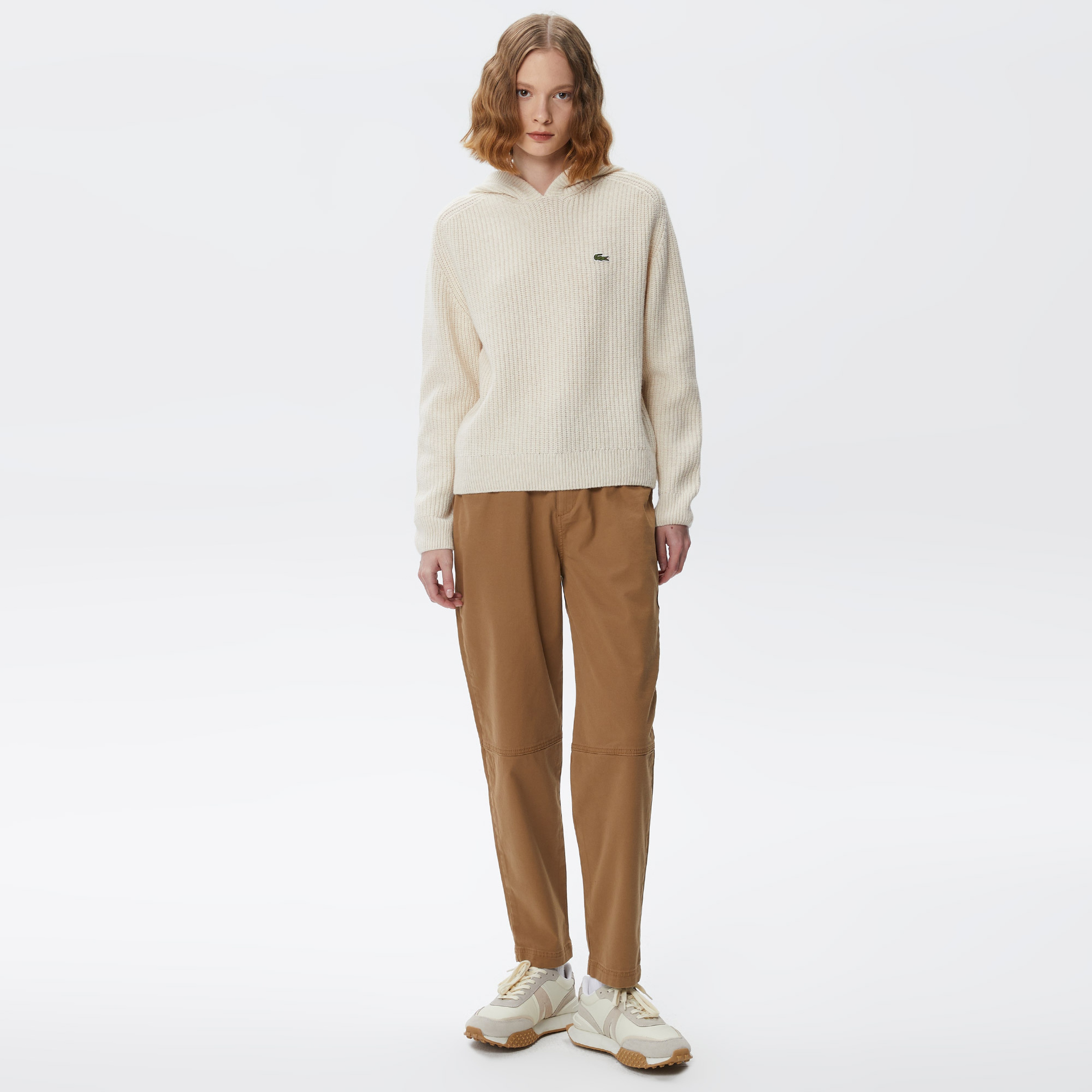 Lacoste Kadın Beyaz Triko